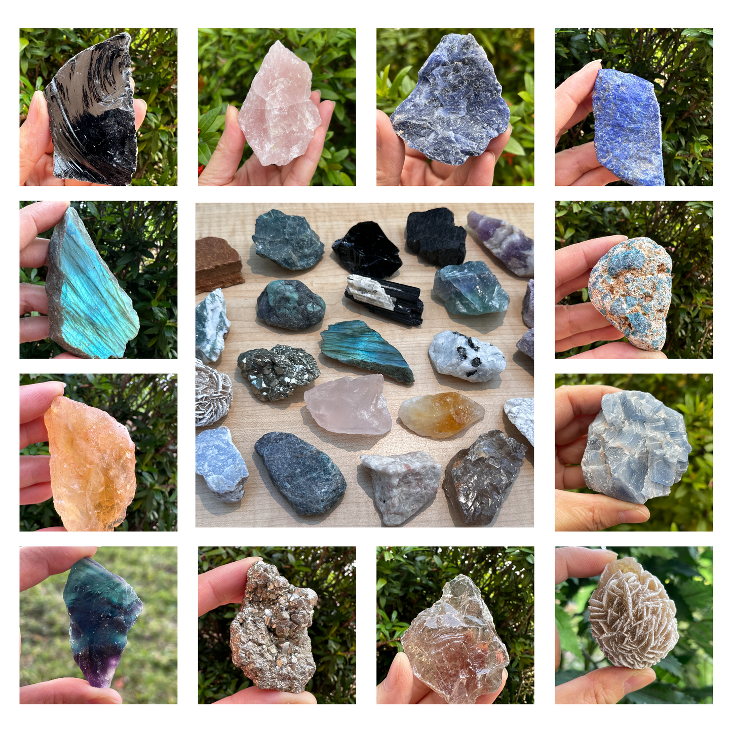 Large Raw Stones, Natural Rough Stones 2-3", Choose From 43 Types Stones