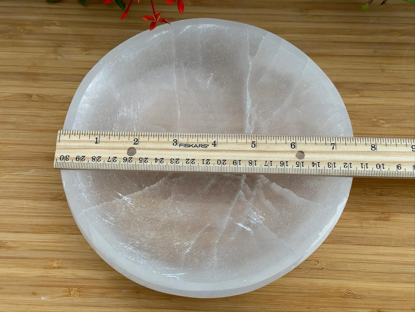 8" Jumbo Selenite Charging Bowl – Choose Your Shape: Round, Heart, Star, Triple Moon