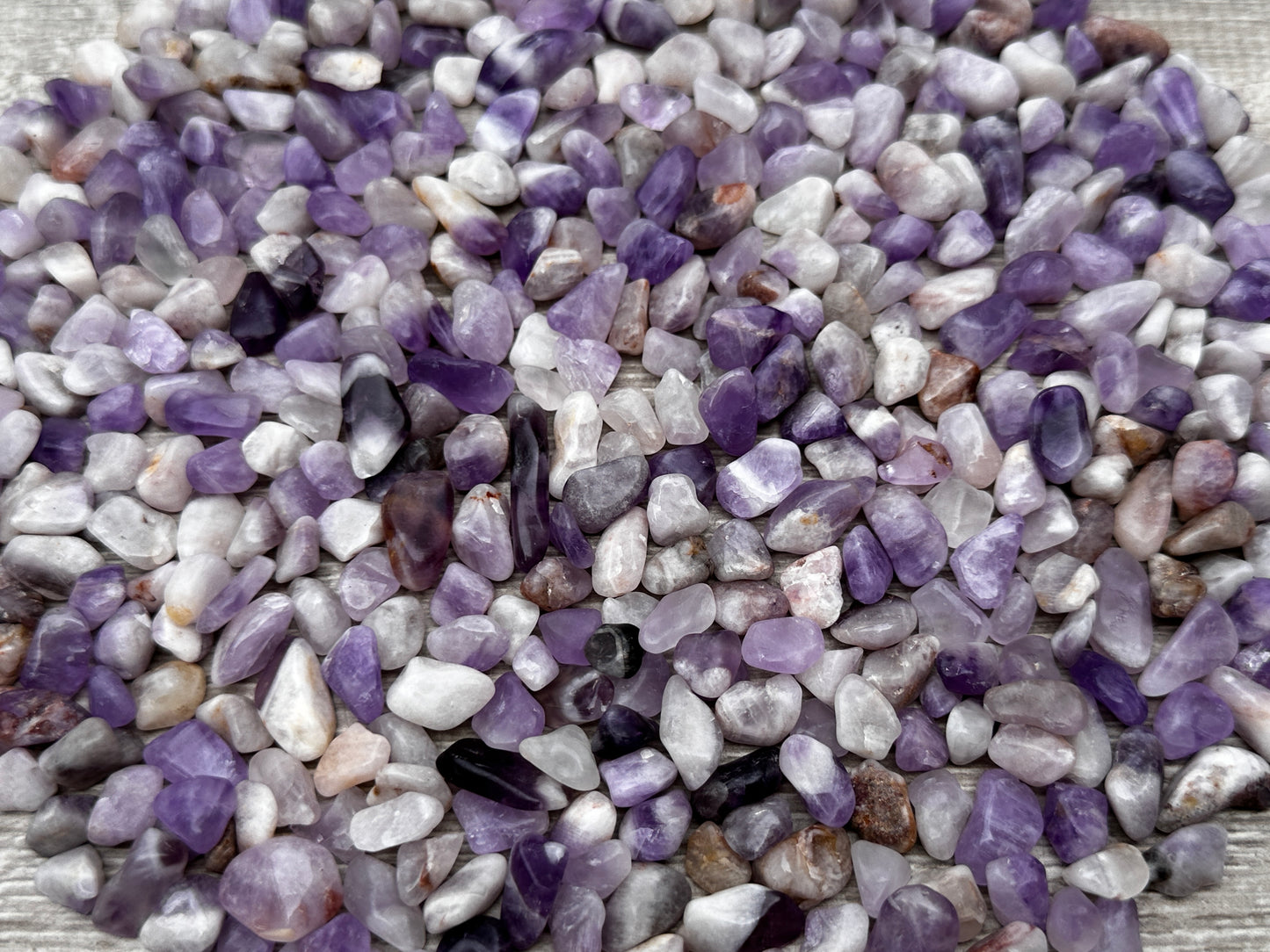 Grade A++ Chevron Amethyst Semi Tumbled Gemstone Chips 5-13 mm,Wholesale Bulk Lot