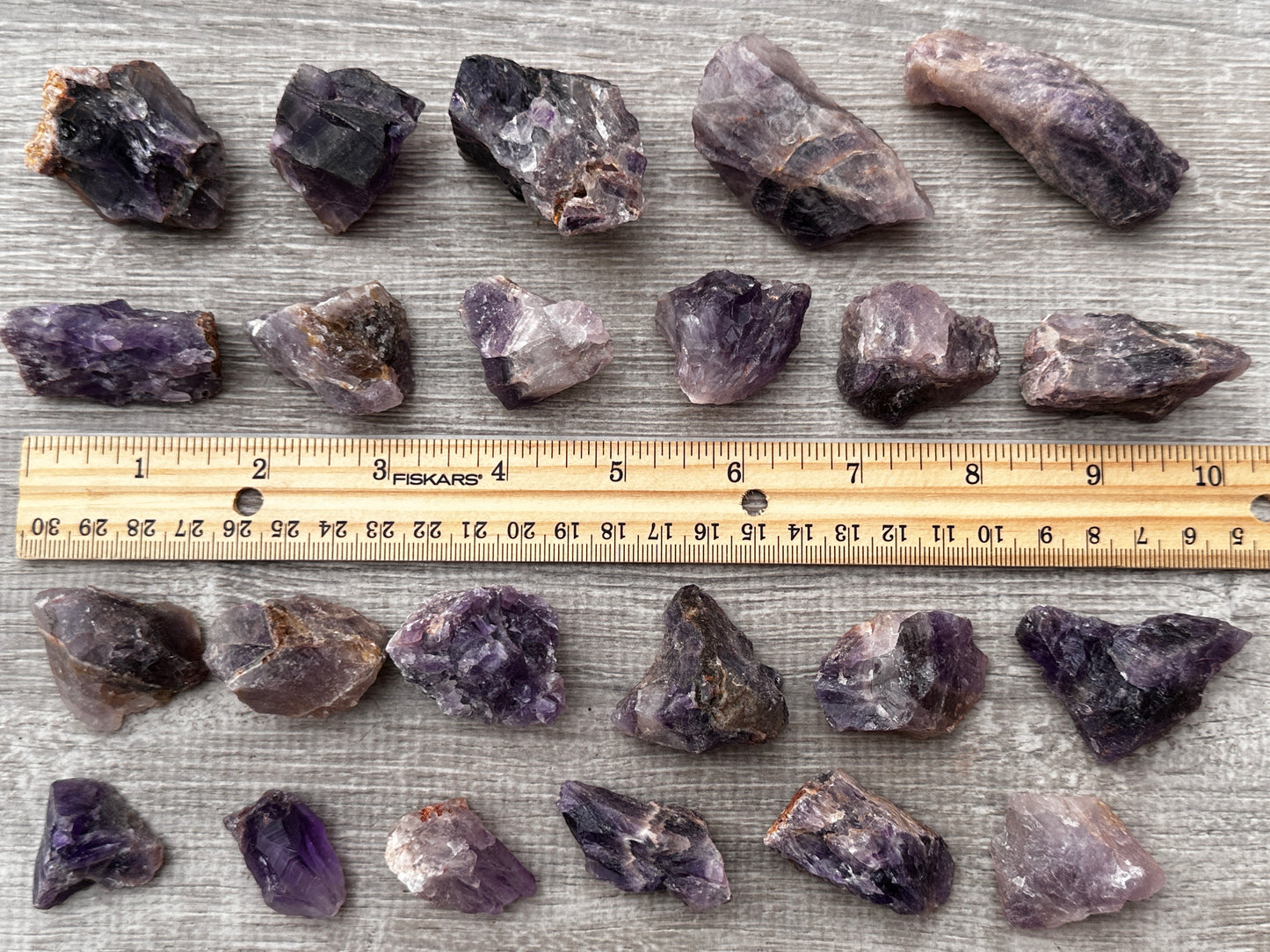 Amethyst Rough Natural Stones, 1-2" Raw Amethyst Stones, Wholesales Bulk Lot