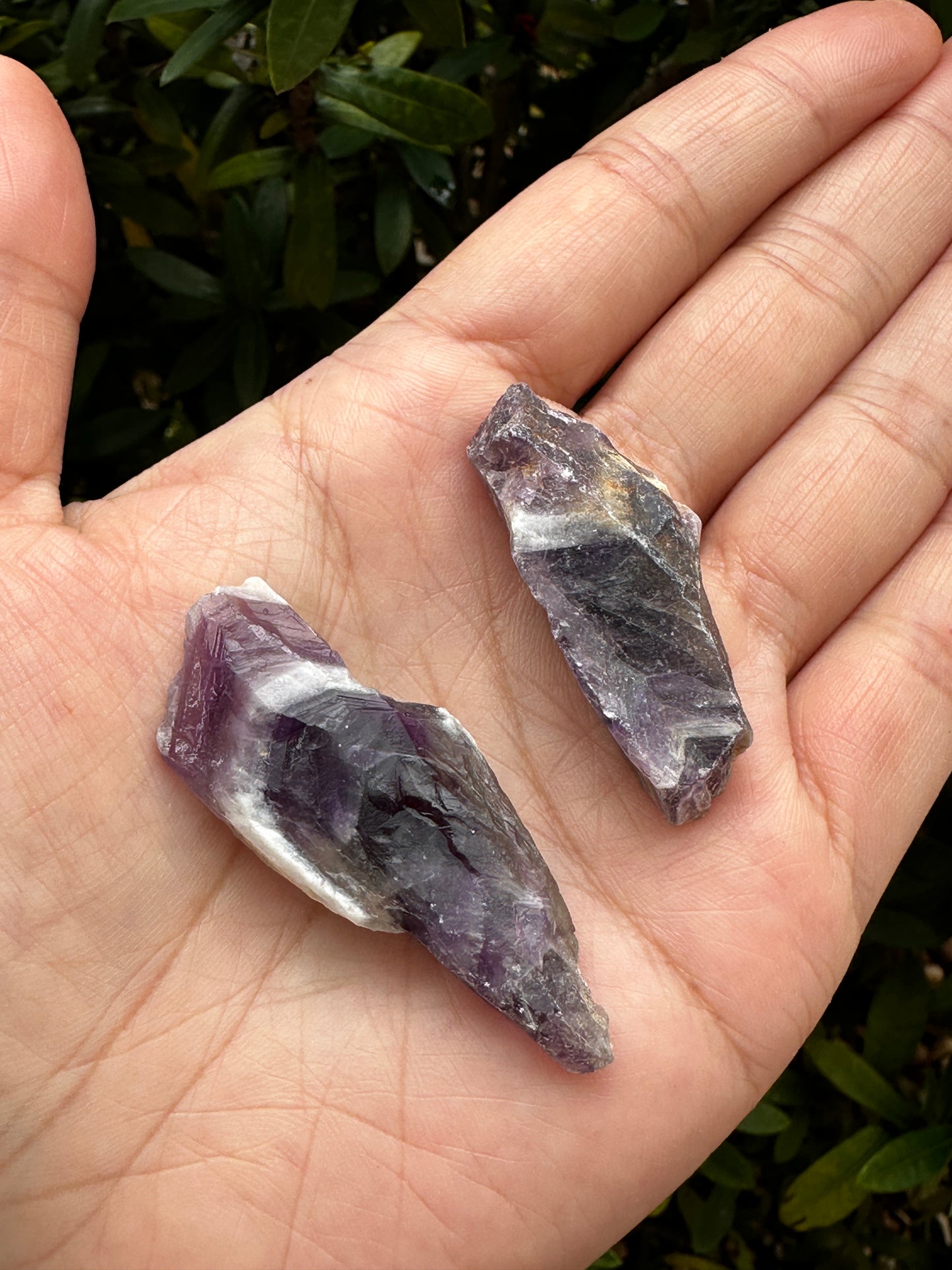 Chevron Amethyst Rough Stones, 1-2" Natural Chevron Amethyst, Wholesale Bulk Lot
