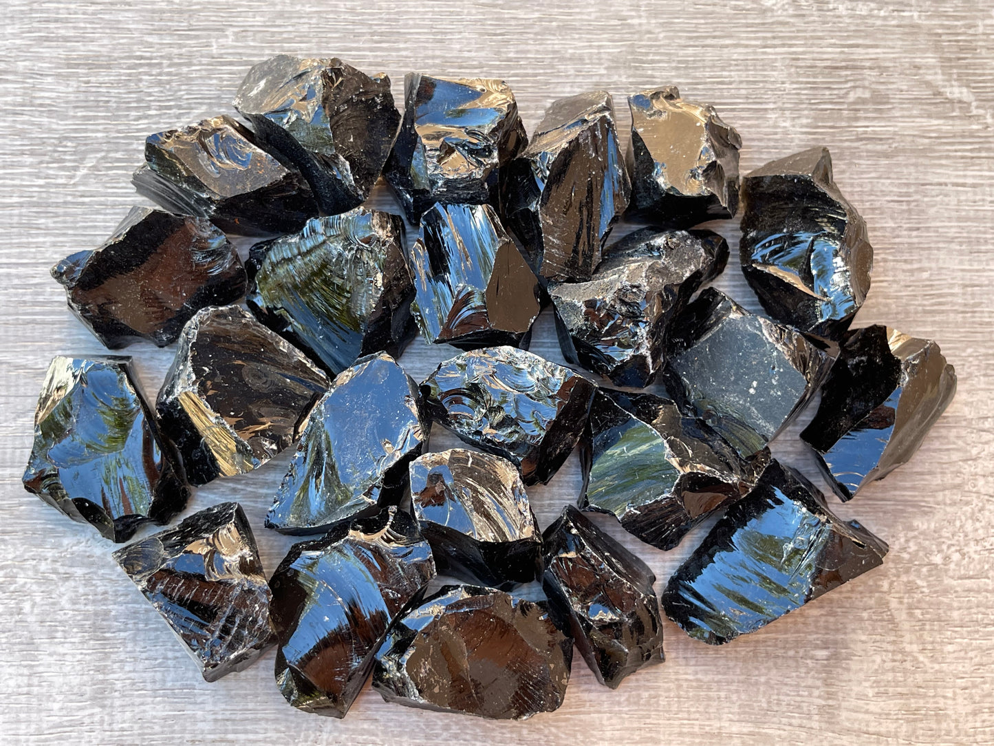 Black Obsidian Rough Stones, Grade A + Raw Black Obsidian, Wholesale Bulk Lot