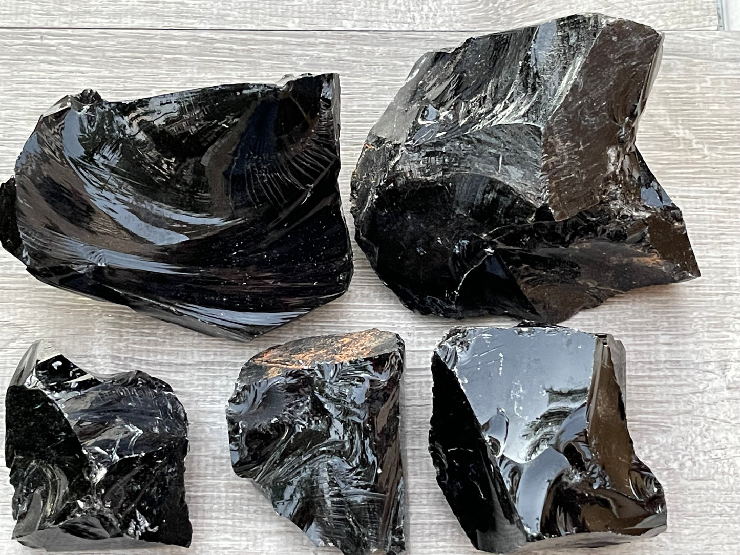 Extra Large Black Obsidian Rough Stones, 3" - 10" Raw Black Obsidian Natural