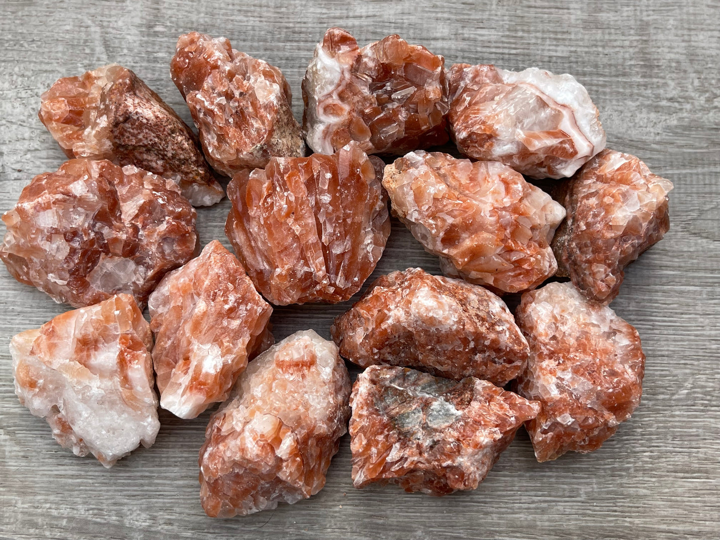Grade A+ Large Red Calcite Rough Natural, 2-3" Red Calcite, Wholesale Bulk Lot