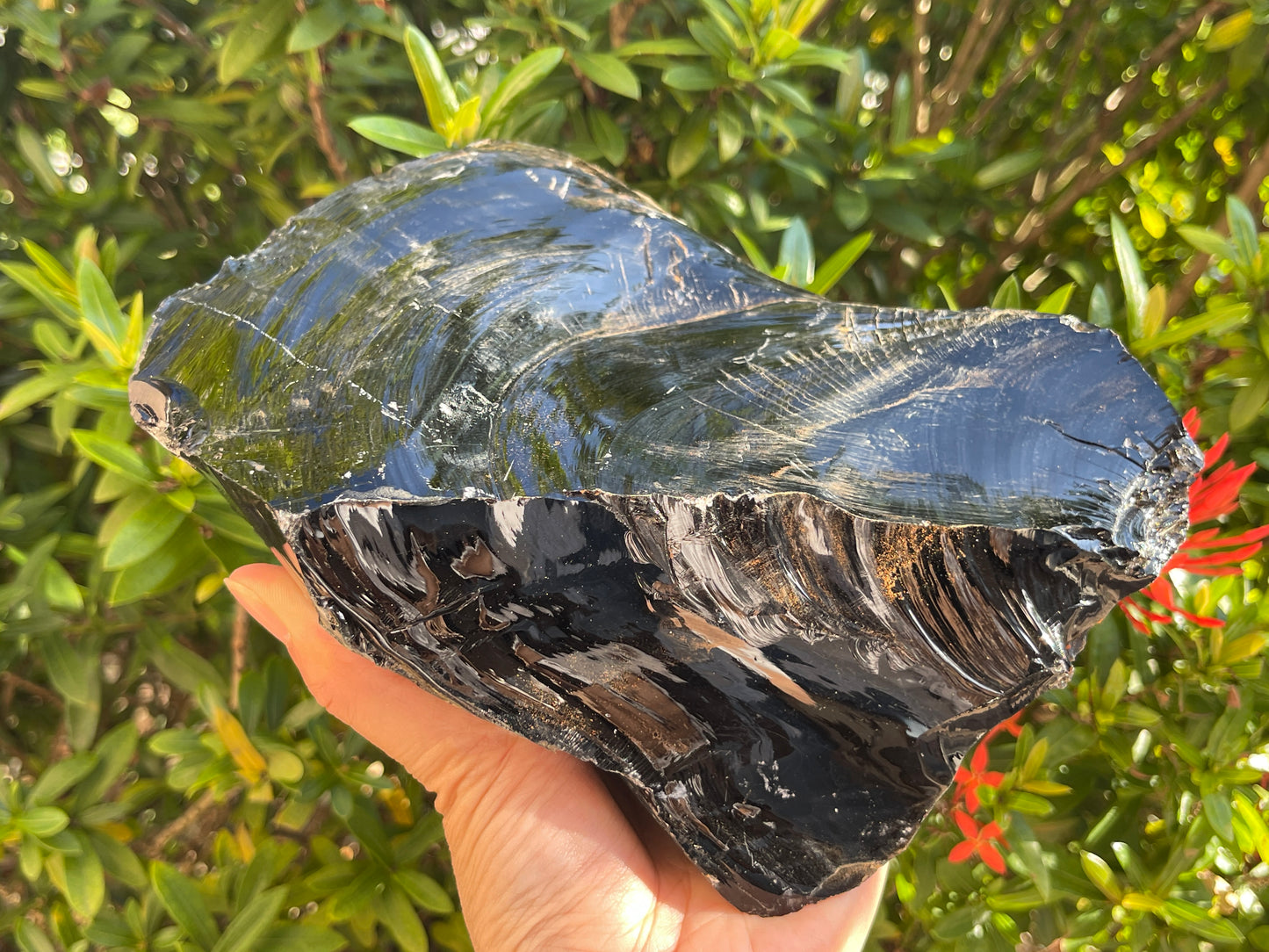 Extra Large Black Obsidian Rough Stones, 3" - 10" Raw Black Obsidian Natural