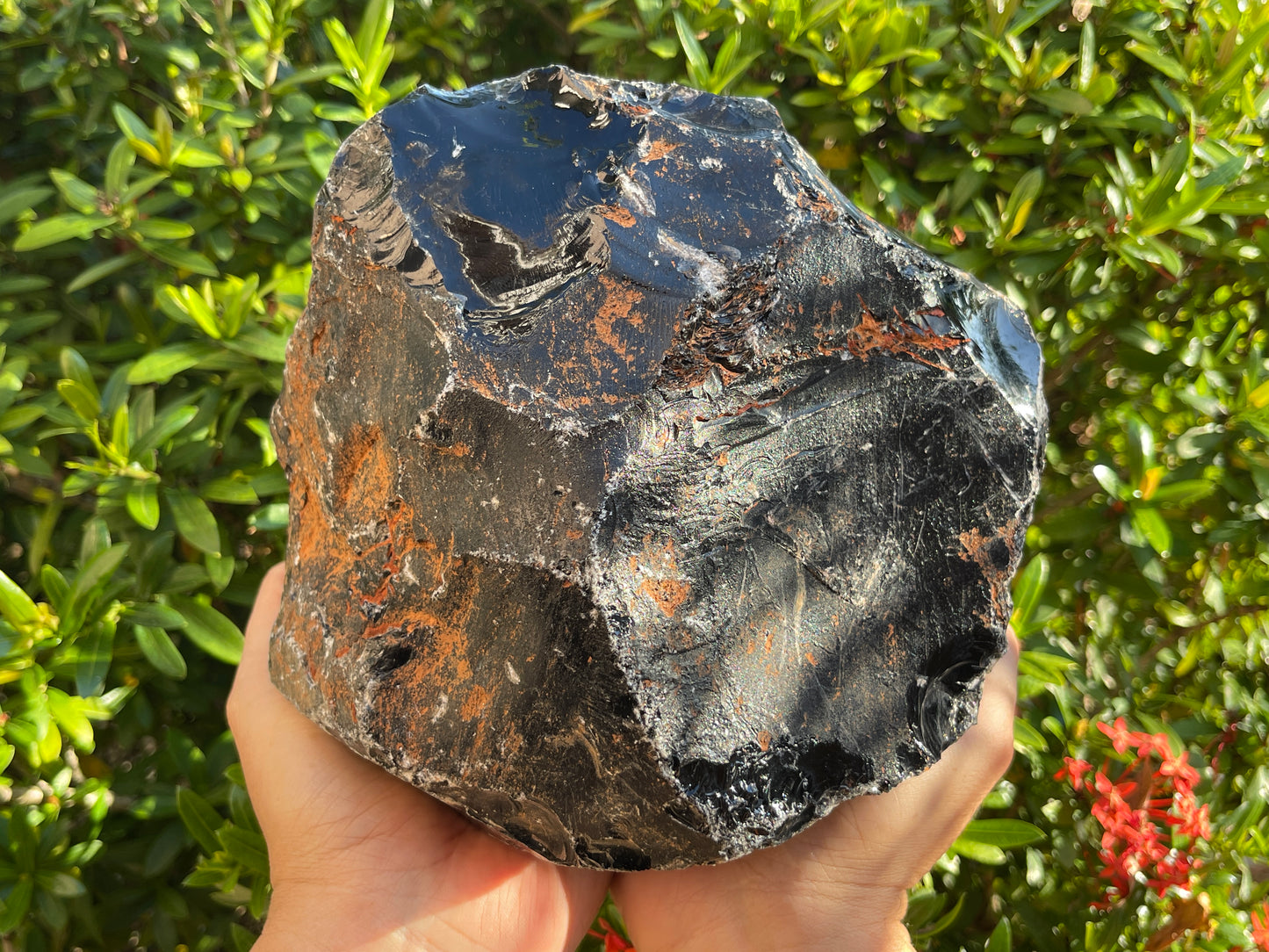 Extra Large Black Obsidian Rough Stones, 3" - 10" Raw Black Obsidian Natural