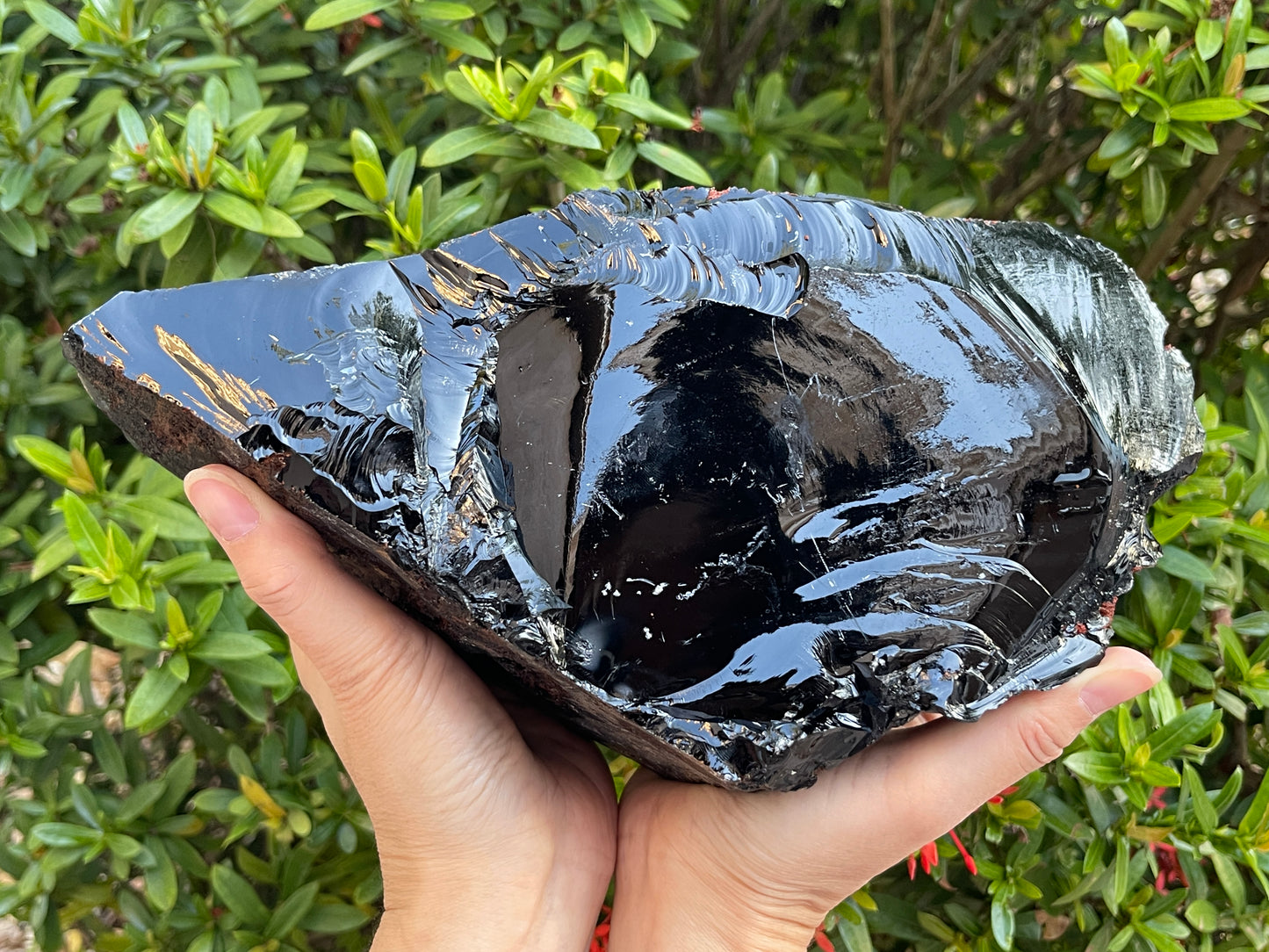 Extra Large Black Obsidian Rough Stones, 3" - 10" Raw Black Obsidian Natural