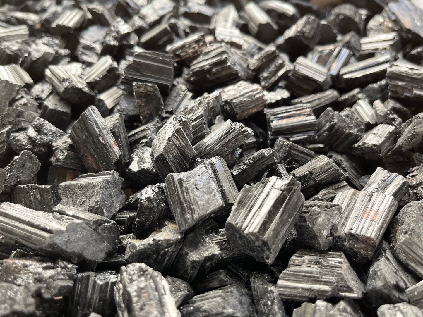 Grade A++ Black Tourmaline Small Raw Natural Stone 0.5" - 1.25", Wholesale Bulk