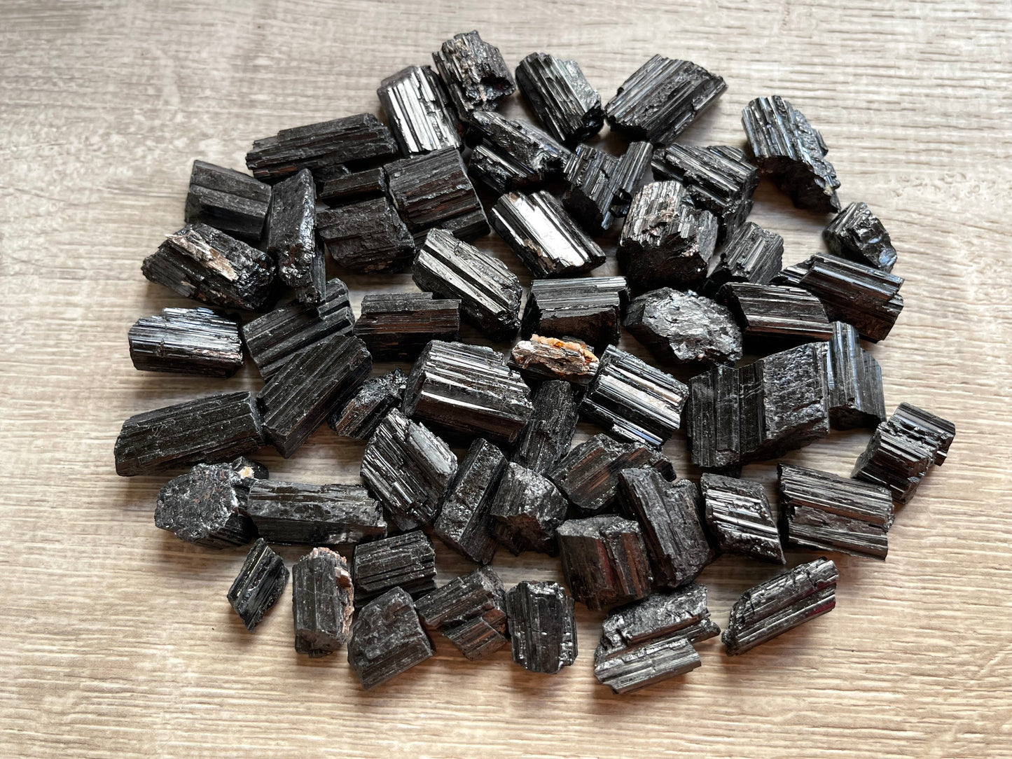 Grade A++ Black Tourmaline Small Raw Natural Stone 0.5" - 1.25", Wholesale Bulk