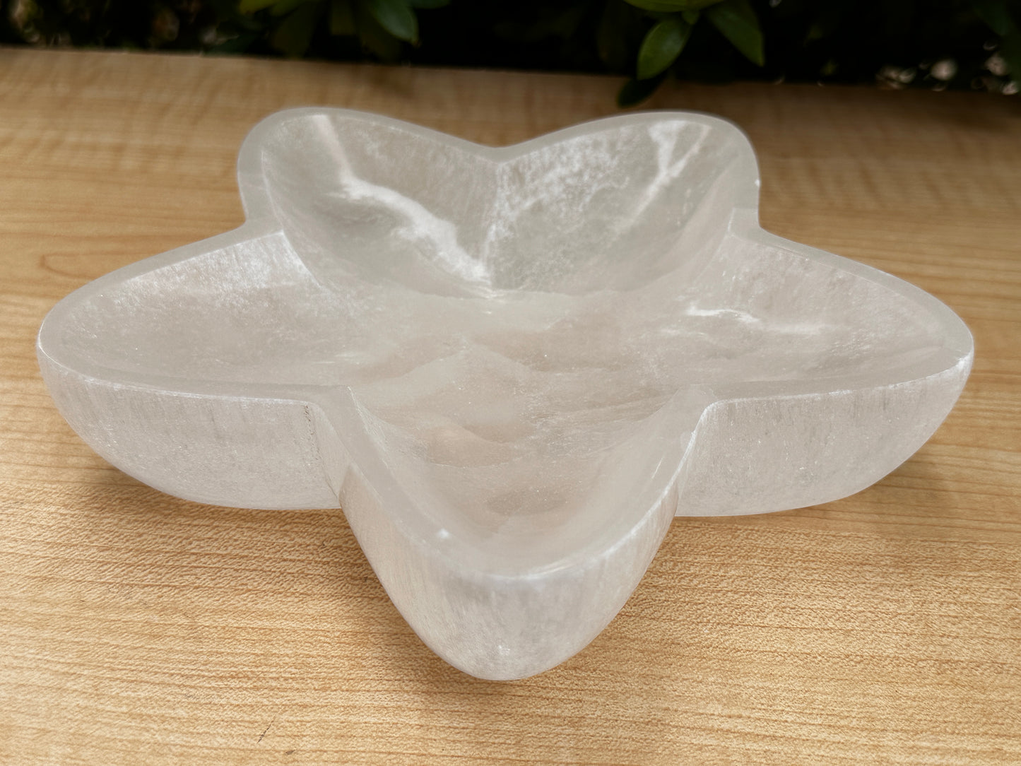 8" Jumbo Selenite Charging Bowl – Choose Your Shape: Round, Heart, Star, Triple Moon