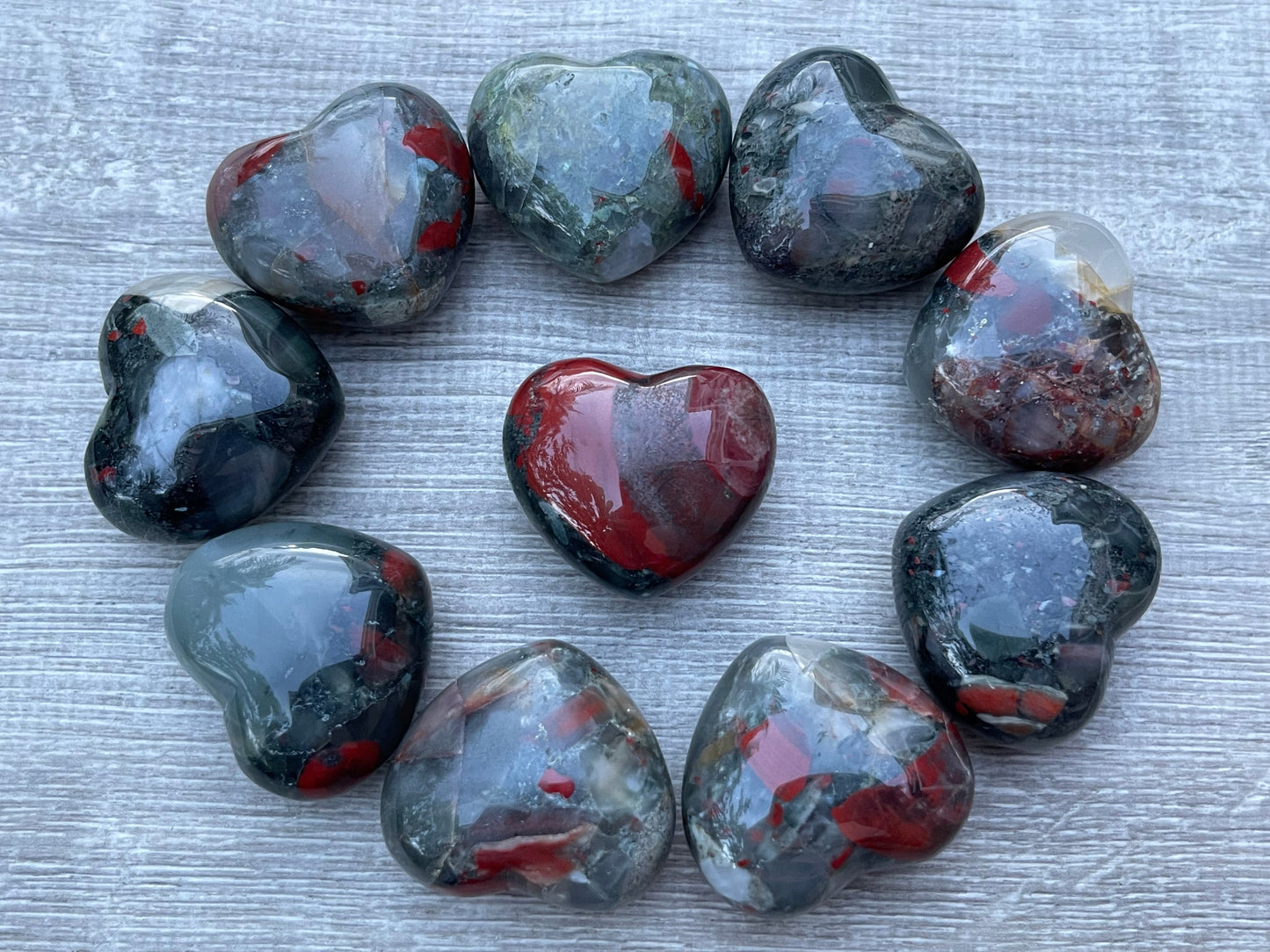 Grade A++ Large Gemstone Heart – Polished Puffy Crystal Hearts | 30+ Gemstone Types