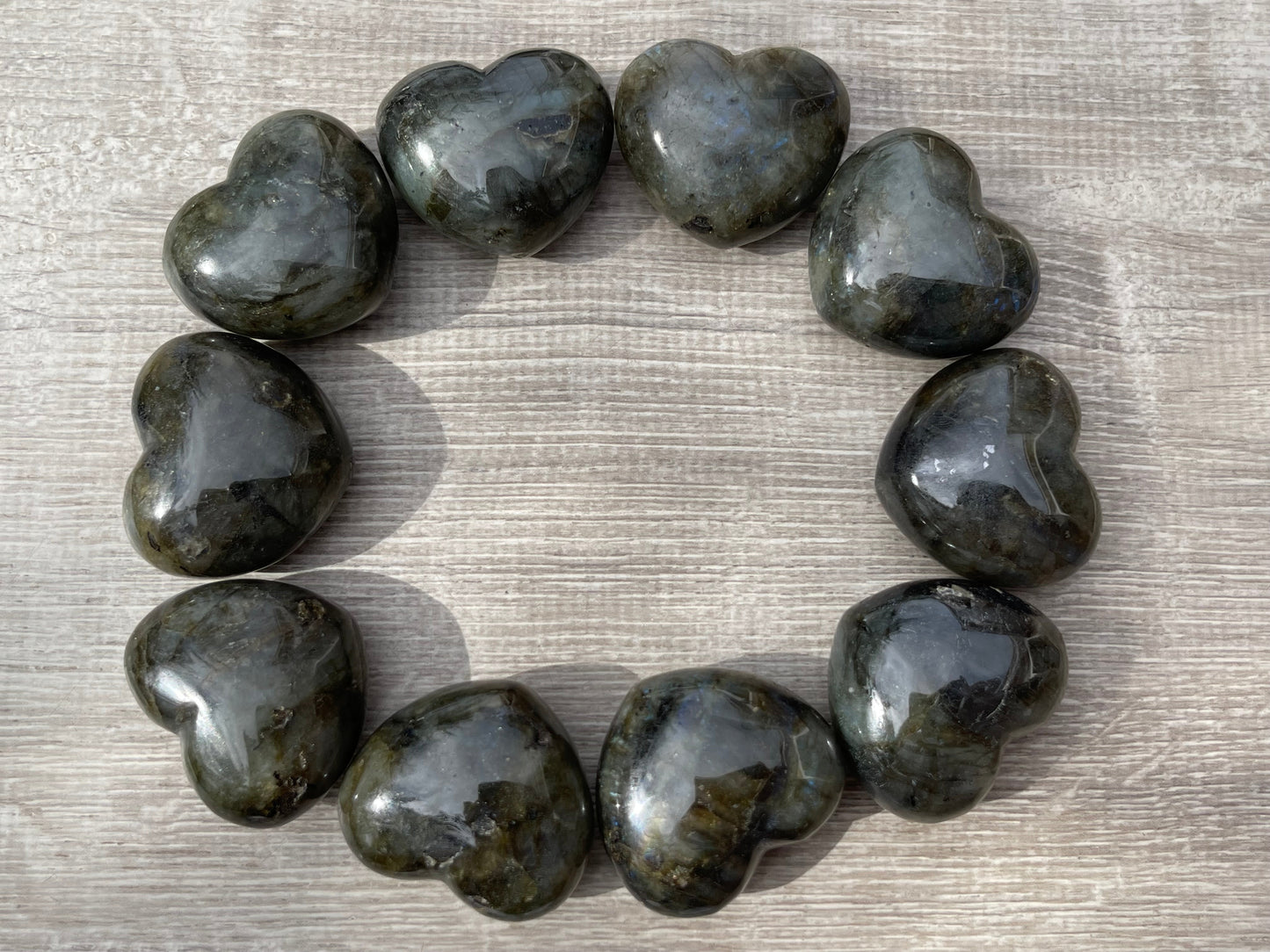 Grade A++ Large Gemstone Heart – Polished Puffy Crystal Hearts | 30+ Gemstone Types