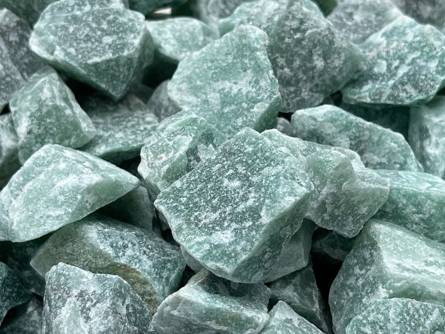 Green Aventurine Raw Natural Stone, 1.5-2" Rough Green Aventurine,Wholesale Bulk