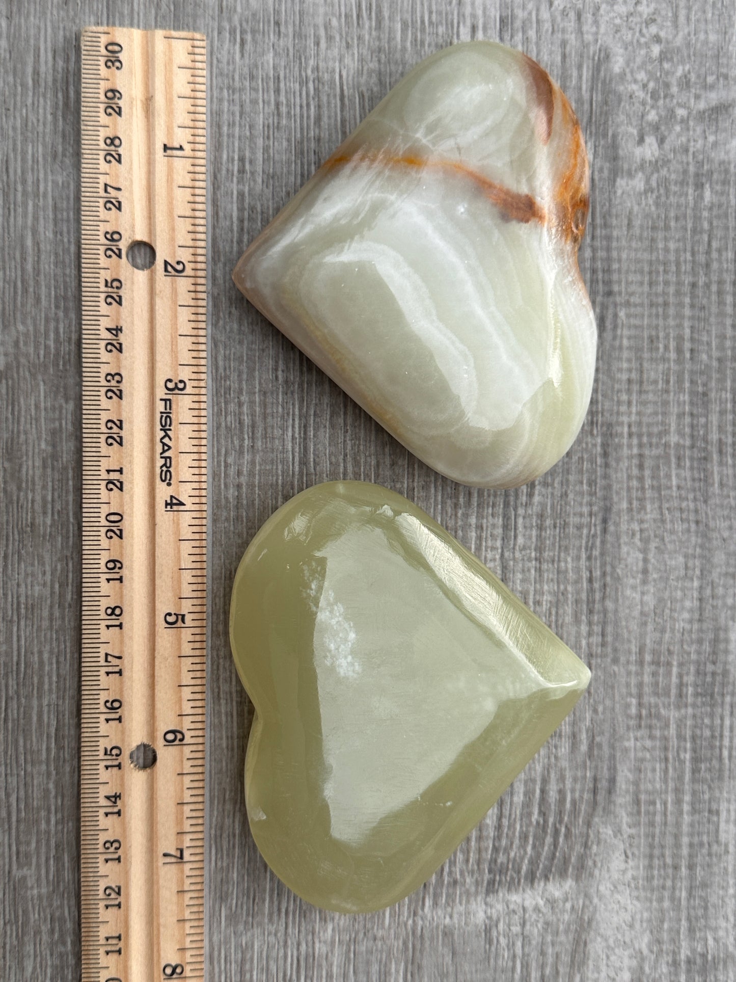 Jumbo Green Onyx Heart – 3" Puffy Crystal Heart | Wholesale Bulk Lot