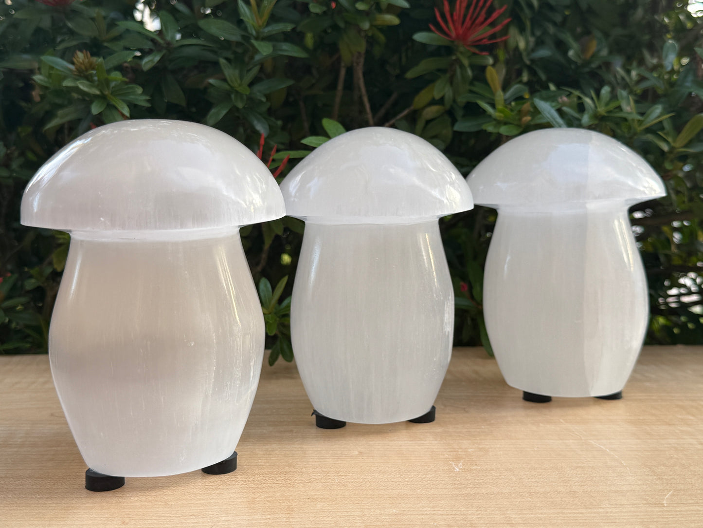 Selenite Mushroom Lamp – 6" Natural White Crystal Healing Lamp for Bedroom, Living Room, Nightstand & Desk Décor