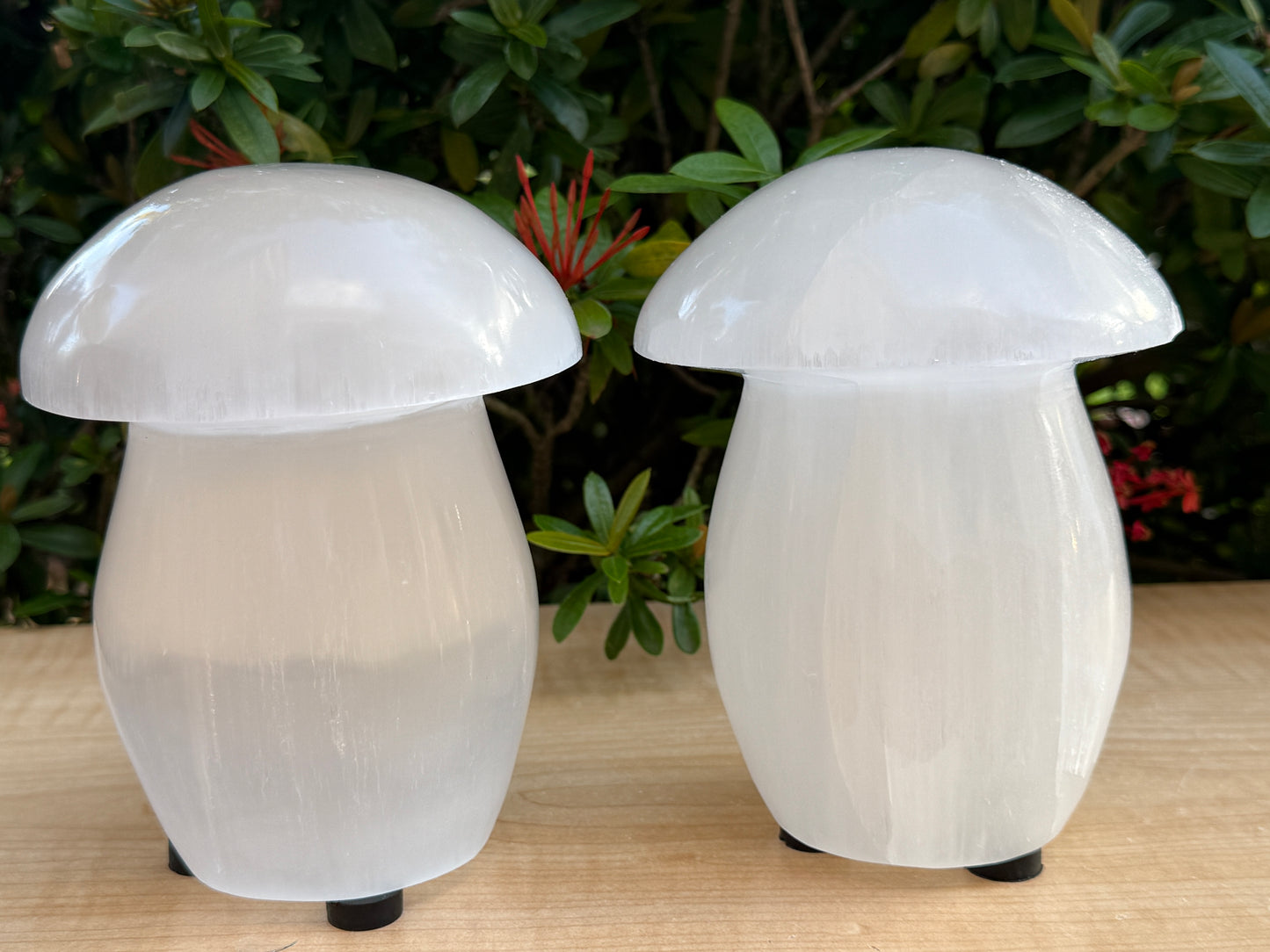 Selenite Mushroom Lamp – 6" Natural White Crystal Healing Lamp for Bedroom, Living Room, Nightstand & Desk Décor