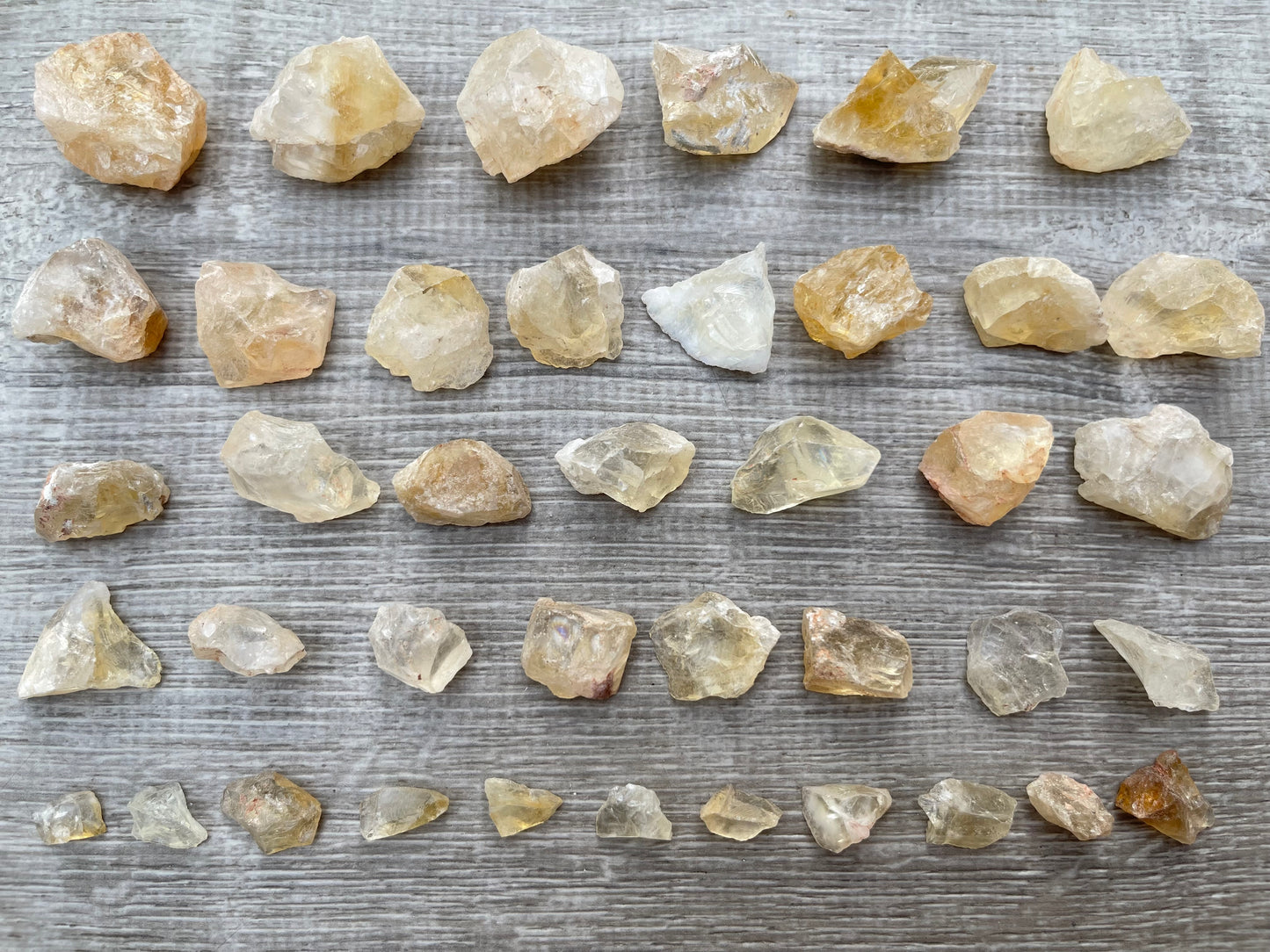 Citrine Small Raw Stone, 0.5" - 1" Rough Citrine Chunks, Raw Citrine Gravel