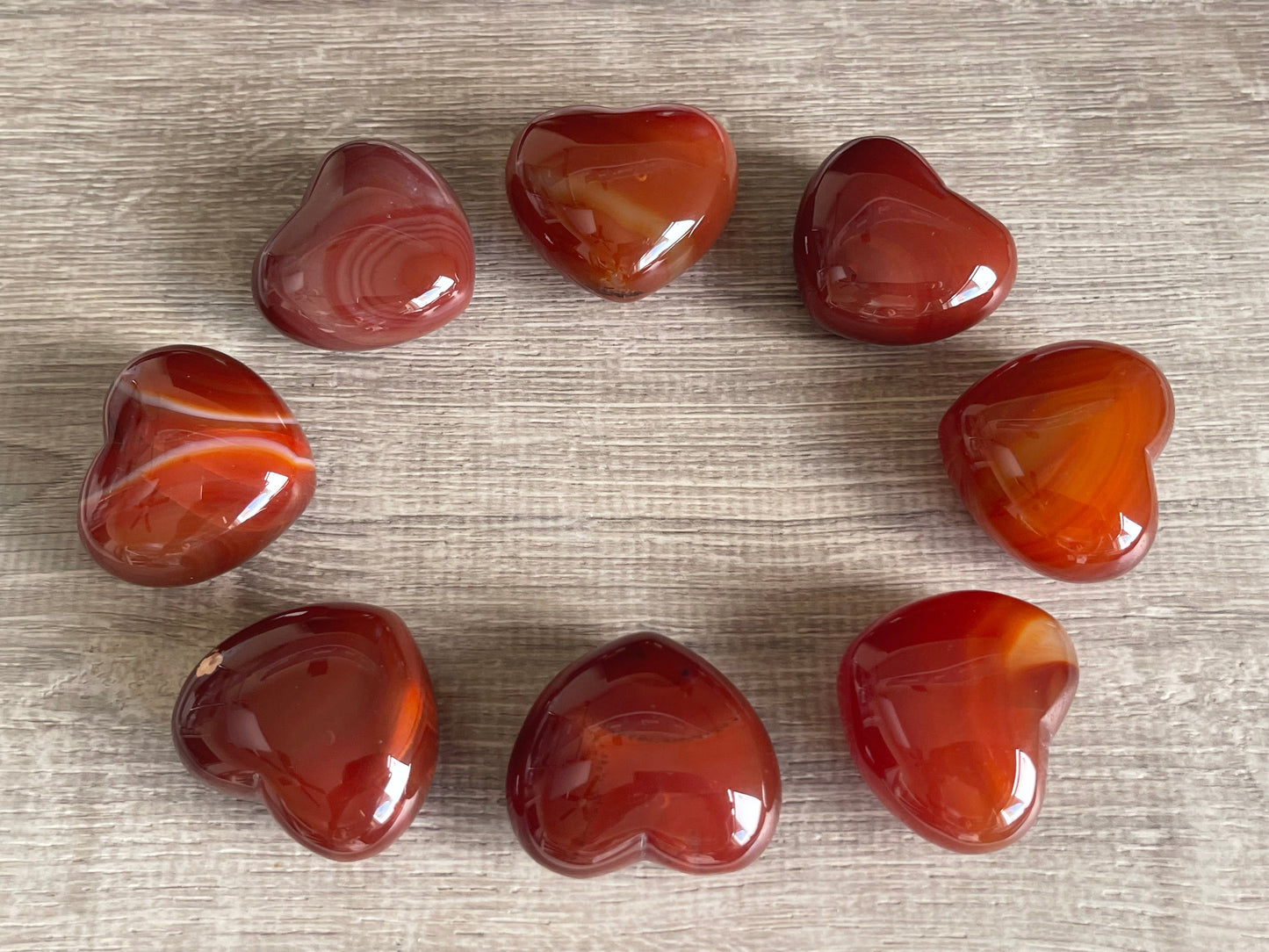 Grade A++ Large Gemstone Heart – Polished Puffy Crystal Hearts | 30+ Gemstone Types