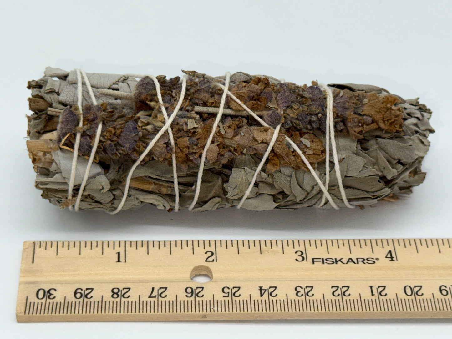 White Sage & Lavender Smudge Stick – 4" California White Sage Lavender Smudge Bundles, Bulk Lot for Cleansing & Relaxation