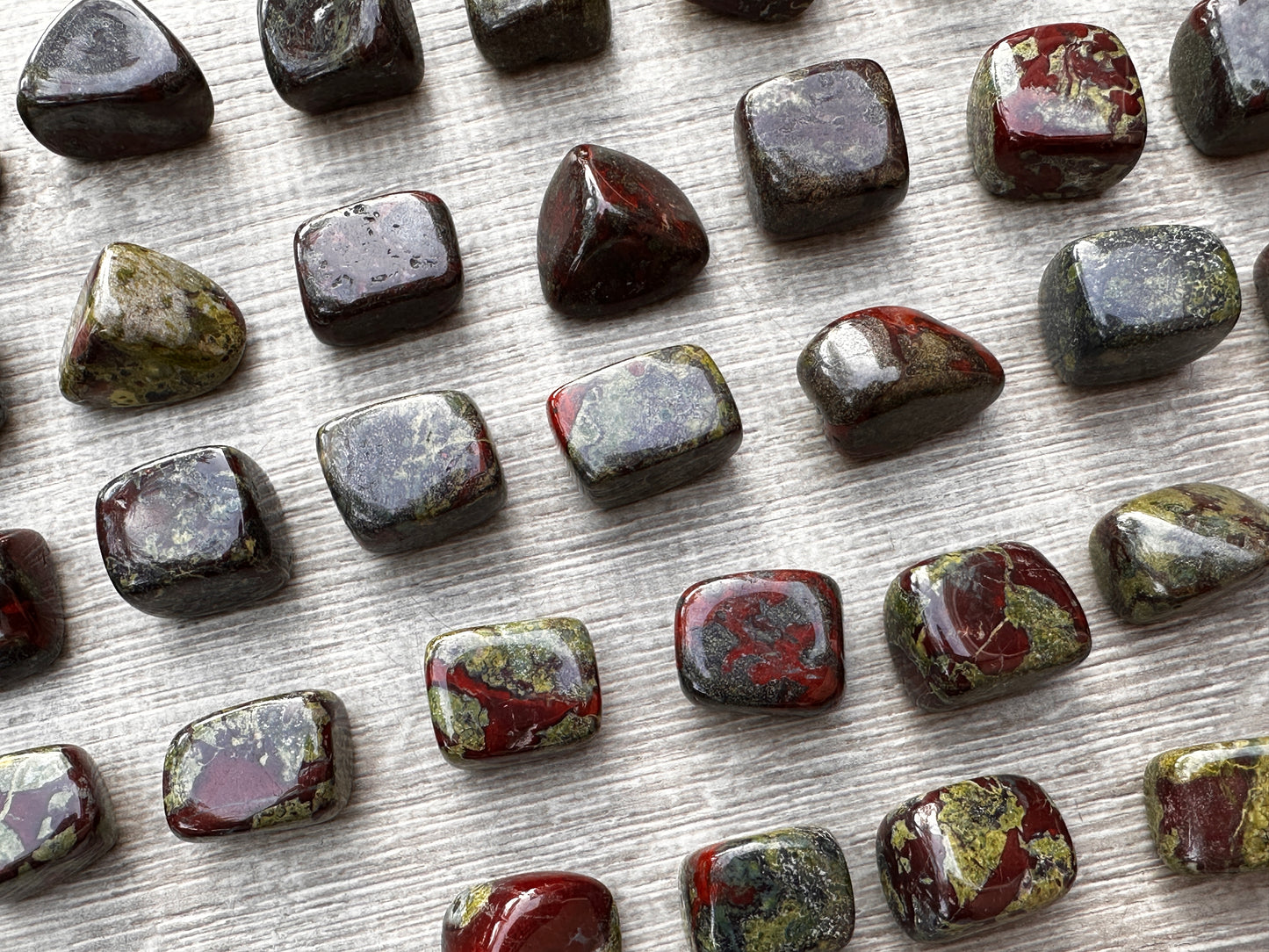 Grade A++Dragon Blood Jasper Tumbled Stones 0.75-1.25", Pick How Many Stones