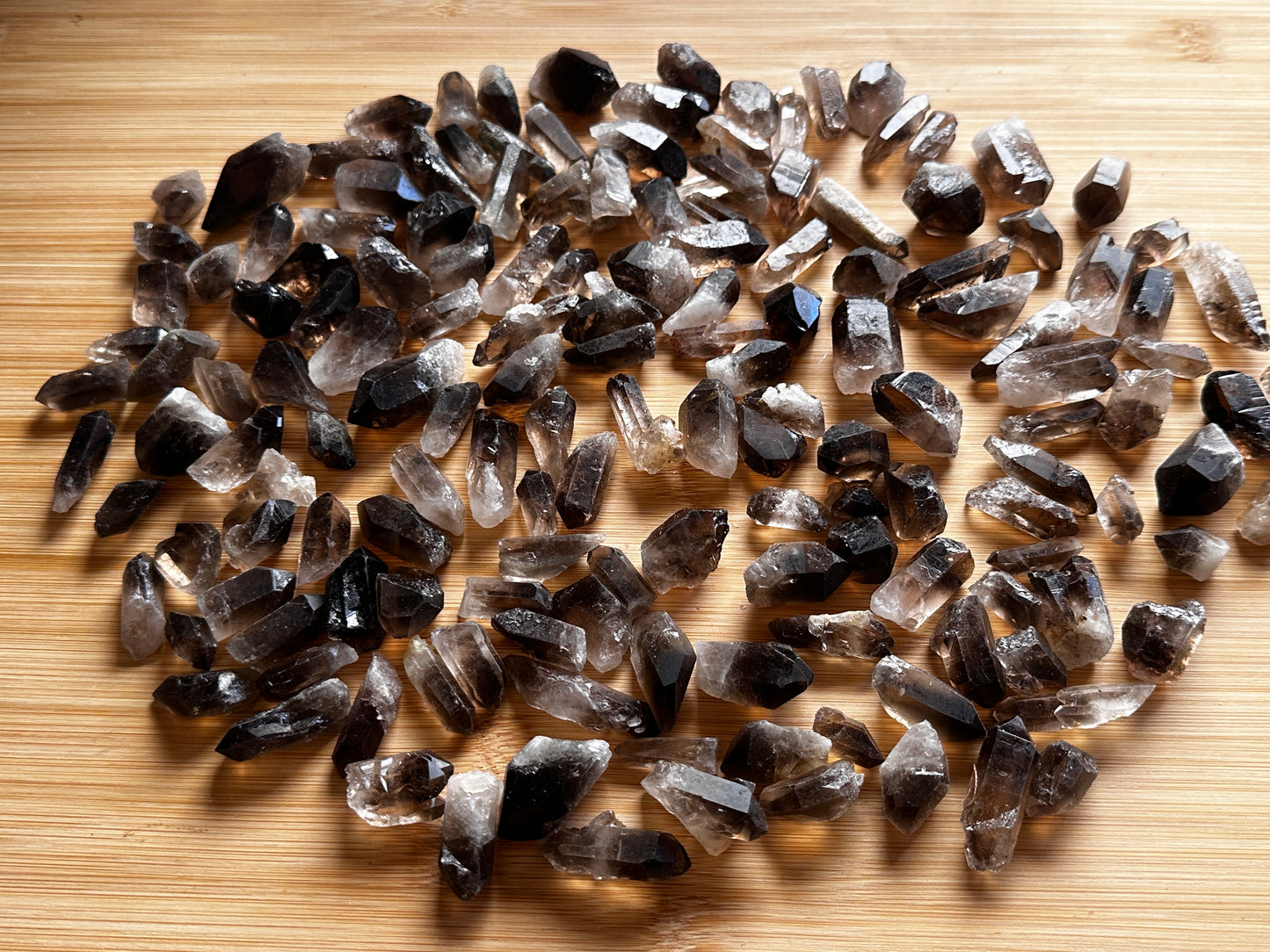 0.75" - 1.25" Small Rough Smoky Quartz Point, Raw Healing Crystals, Wholesale Lot