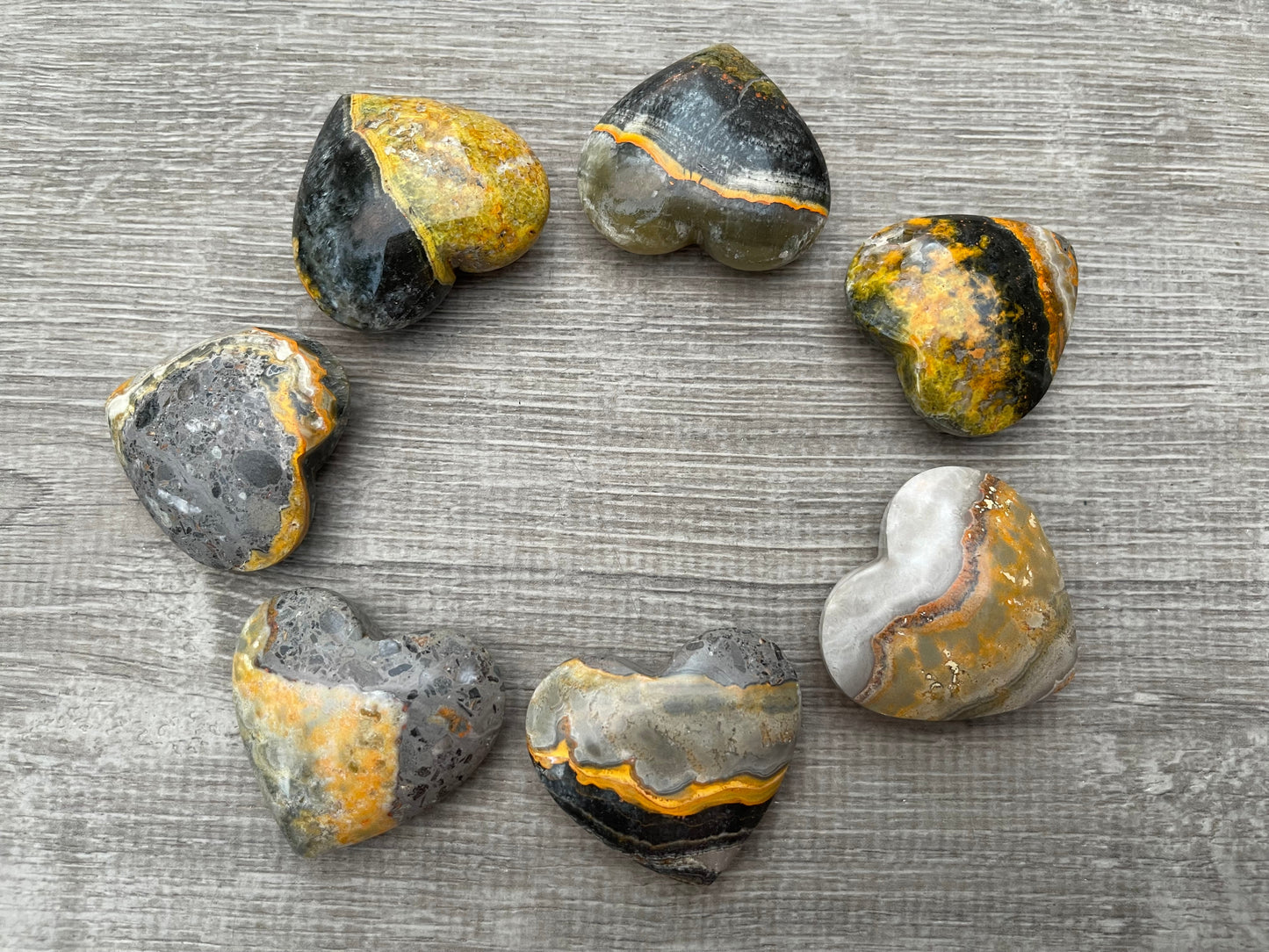 Grade A++ Large Gemstone Heart – Polished Puffy Crystal Hearts | 30+ Gemstone Types