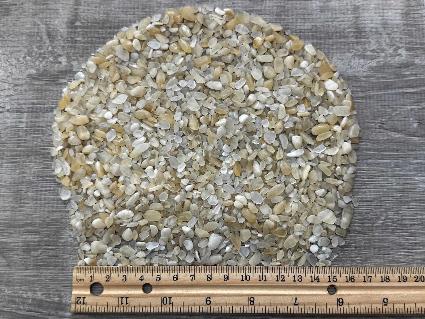 Yellow Calcite Semi Tumbled Gemstone Mini Chips 3-9 mm, Wholesale Bulk Lot