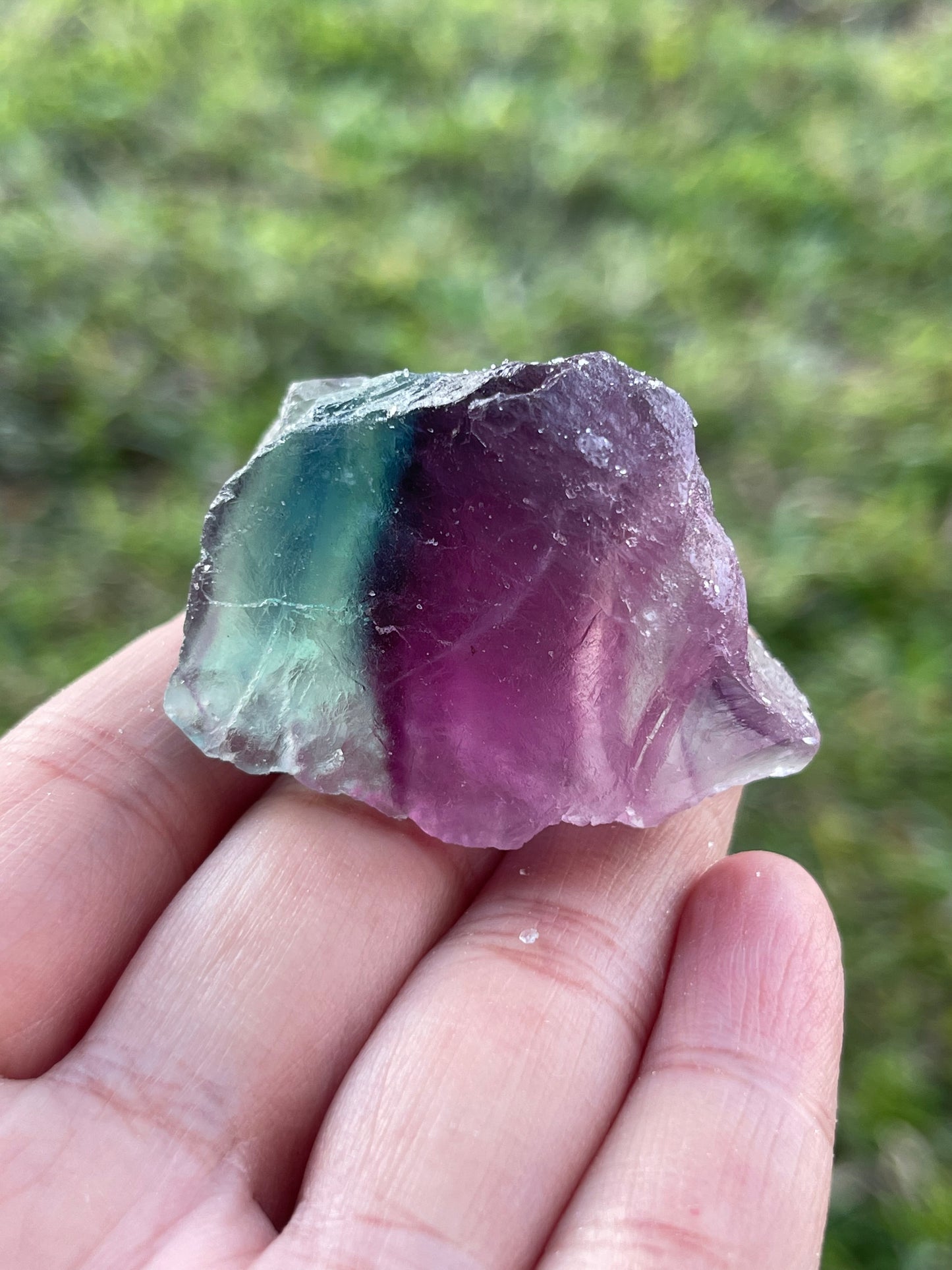Grade A++ Fluorite Raw Natural Stone, 1-2" Rough Rainbow Fluorite Gemstone