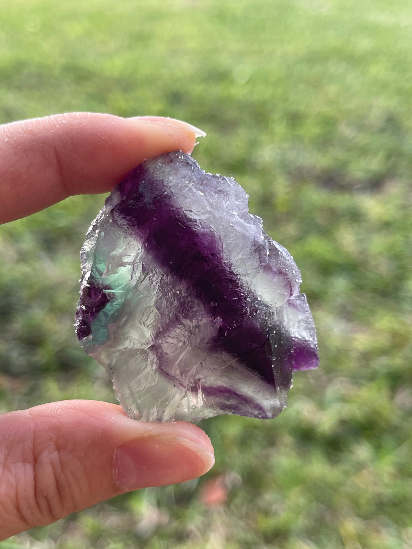 Grade A++ Fluorite Raw Natural Stone, 1-2" Rough Rainbow Fluorite Gemstone