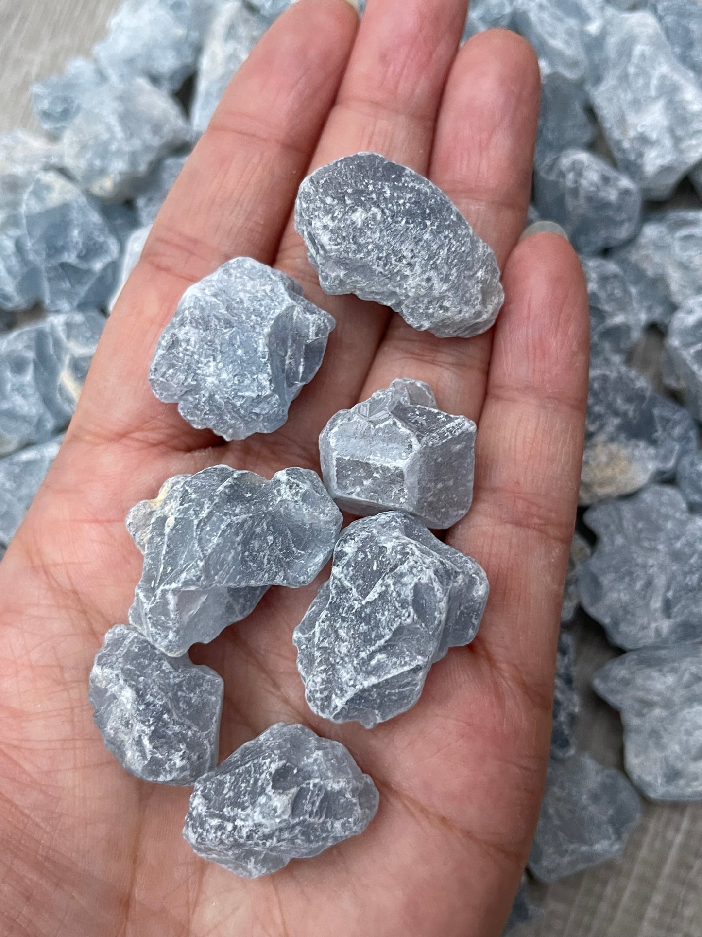 Grade A++ Raw Celestite Rough Pieces, 0.65-1" Rough Celestite, Pick How Many