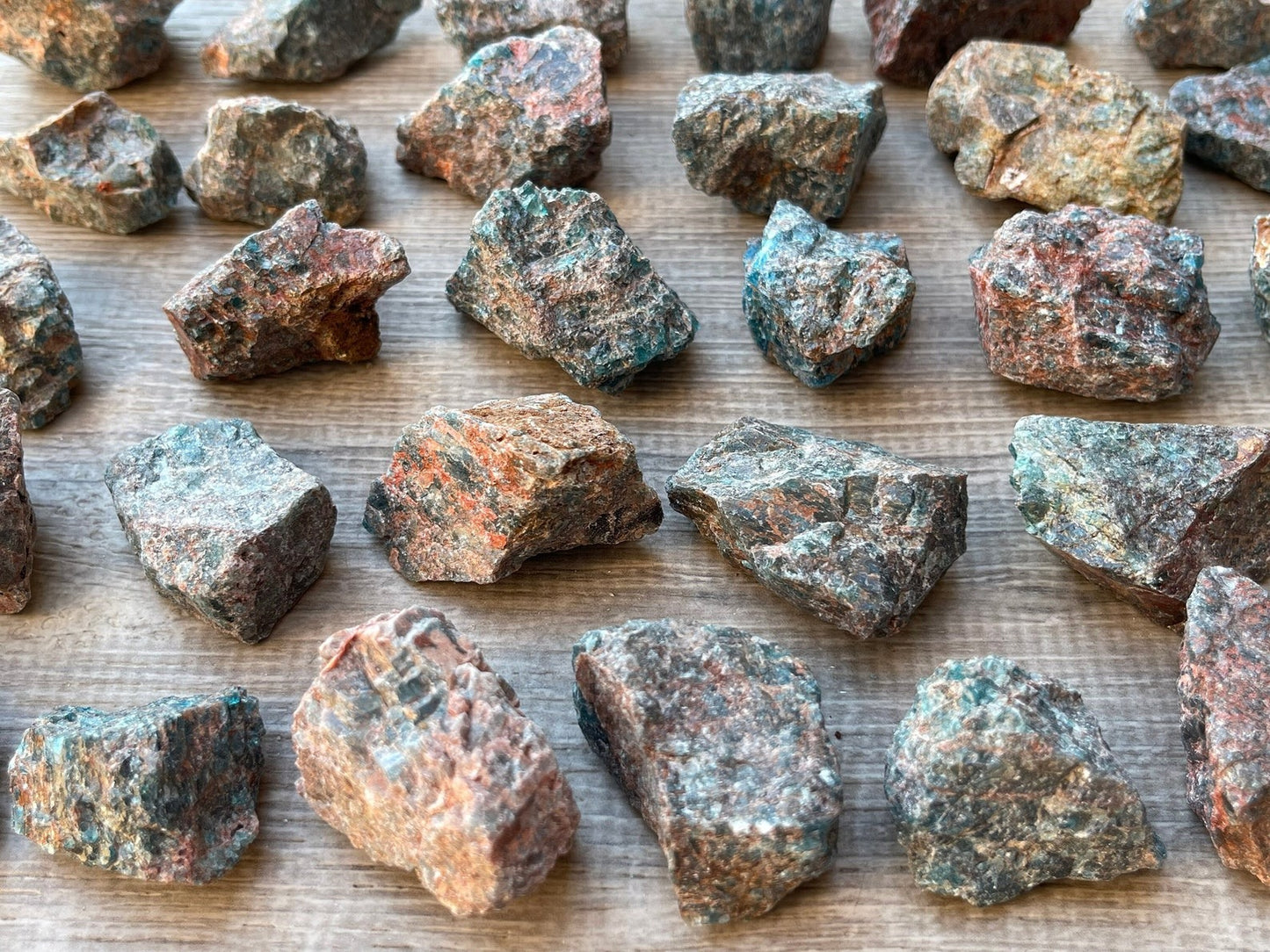 Apatite Rough Natural Stones, 1-2" Raw Blue Apatite Stones, Wholesales Bulk Lot