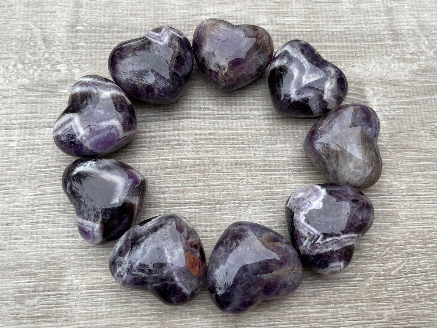 Grade A++ Large Gemstone Heart – Polished Puffy Crystal Hearts | 30+ Gemstone Types
