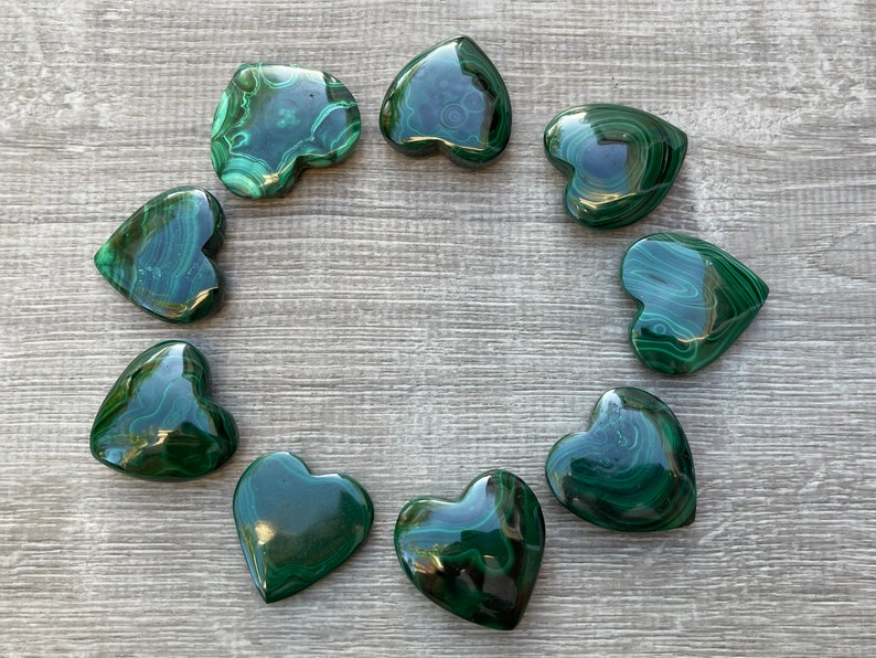 Grade A++ Large Gemstone Heart – Polished Puffy Crystal Hearts | 30+ Gemstone Types
