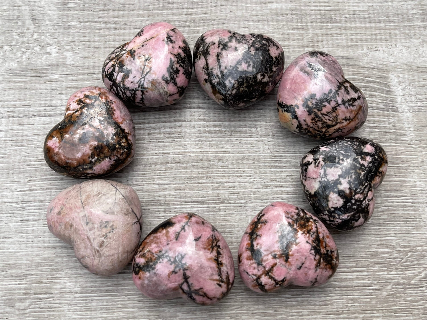 Grade A++ Large Gemstone Heart – Polished Puffy Crystal Hearts | 30+ Gemstone Types