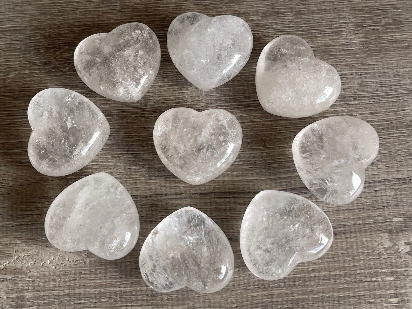 Grade A++ Large Gemstone Heart – Polished Puffy Crystal Hearts | 30+ Gemstone Types