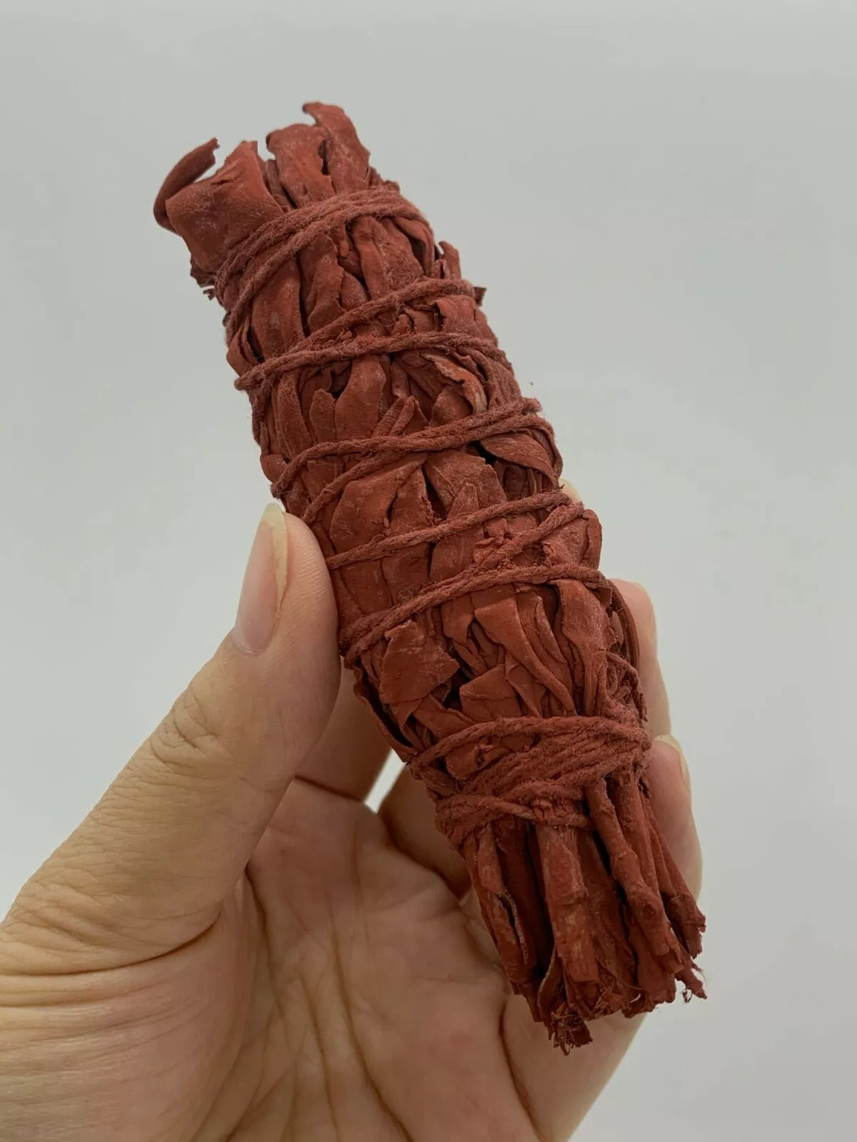 Dragon's Blood Sage Smudge Sticks – 4" Red Smudge Wands, California White Sage Coated with Dragon’s Blood Resin – Bulk Lot