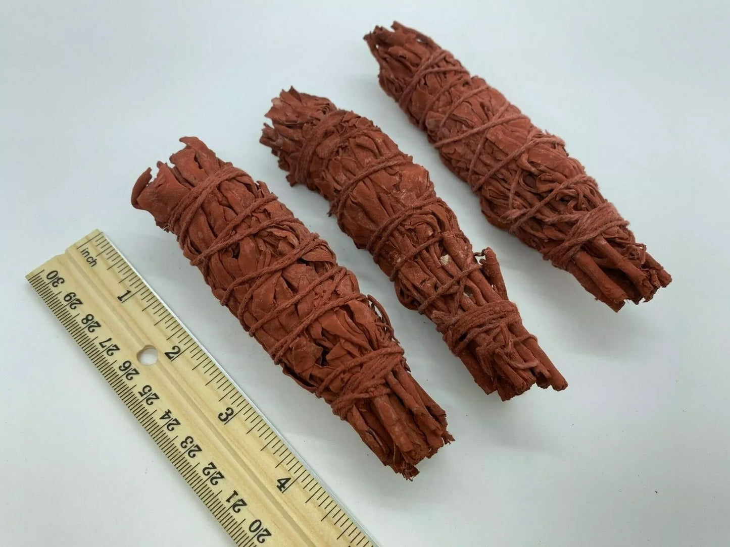 Dragon's Blood Sage Smudge Sticks – 4" Red Smudge Wands, California White Sage Coated with Dragon’s Blood Resin – Bulk Lot