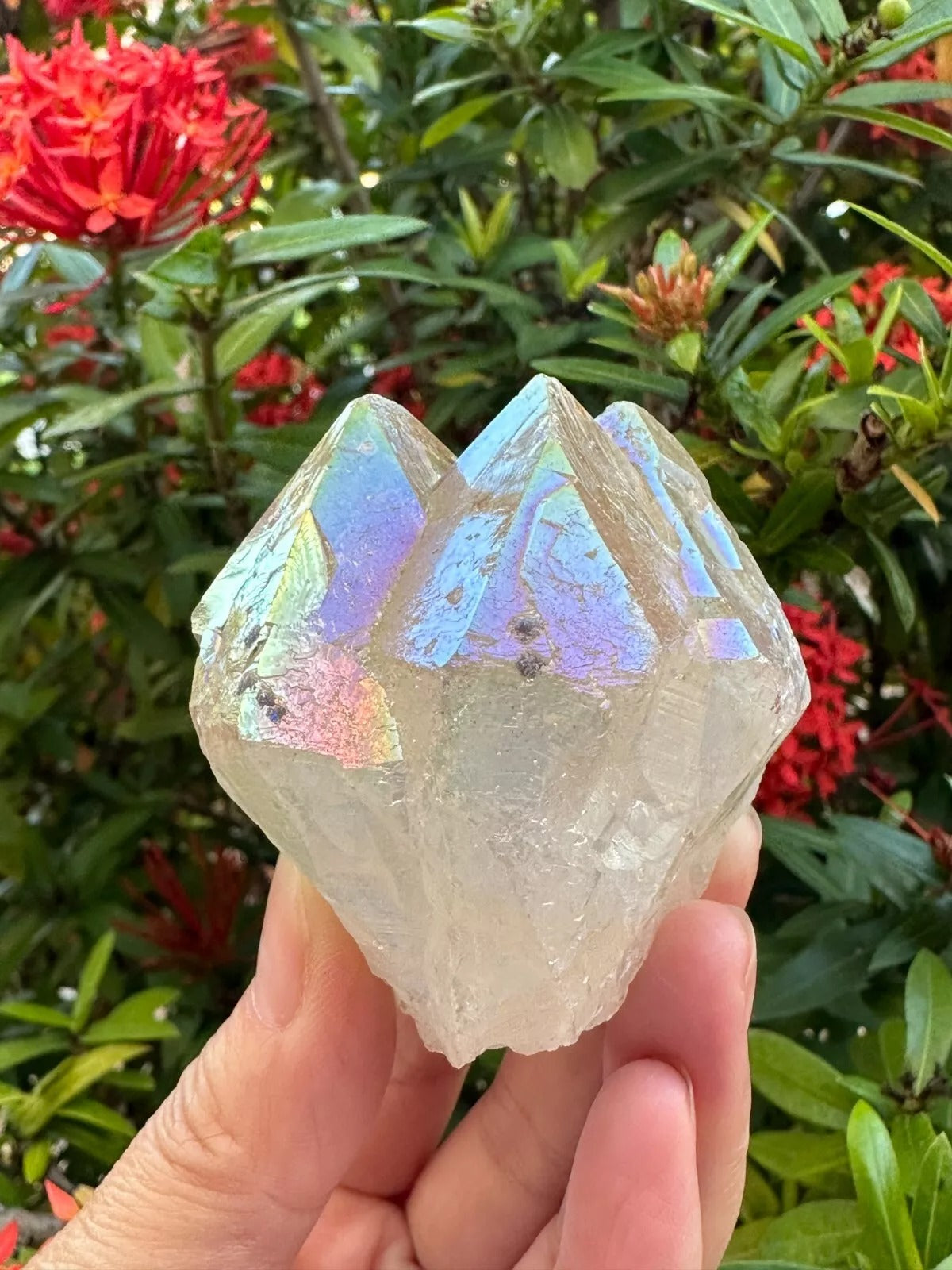 Top Polished Standing Point – Raw Cutbase Crystal Generator, Decorative Healing Stone