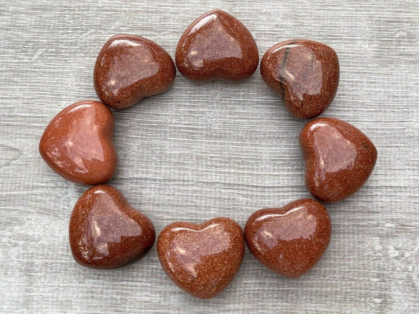 Grade A++ Large Gemstone Heart – Polished Puffy Crystal Hearts | 30+ Gemstone Types