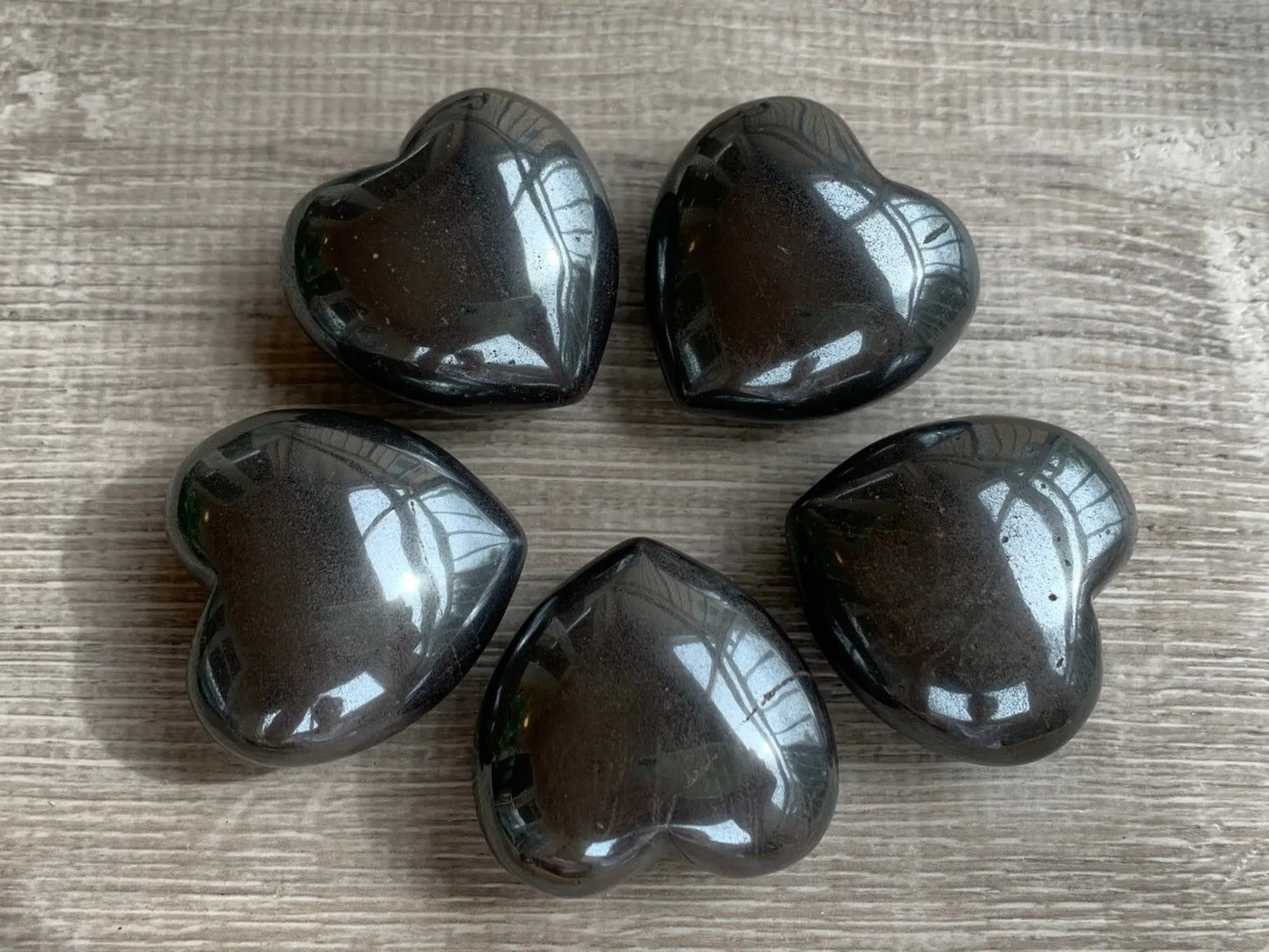 Grade A++ Large Gemstone Heart – Polished Puffy Crystal Hearts | 30+ Gemstone Types