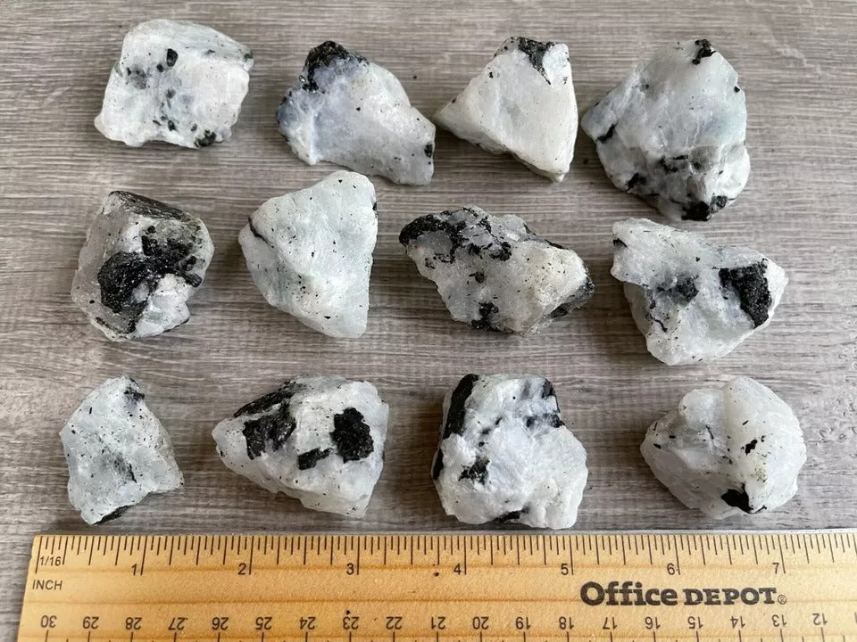 Grade A+ Rainbow Moonstone Raw Stone,Rough Rainbow Moonstone.Wholesale Bulk Lot