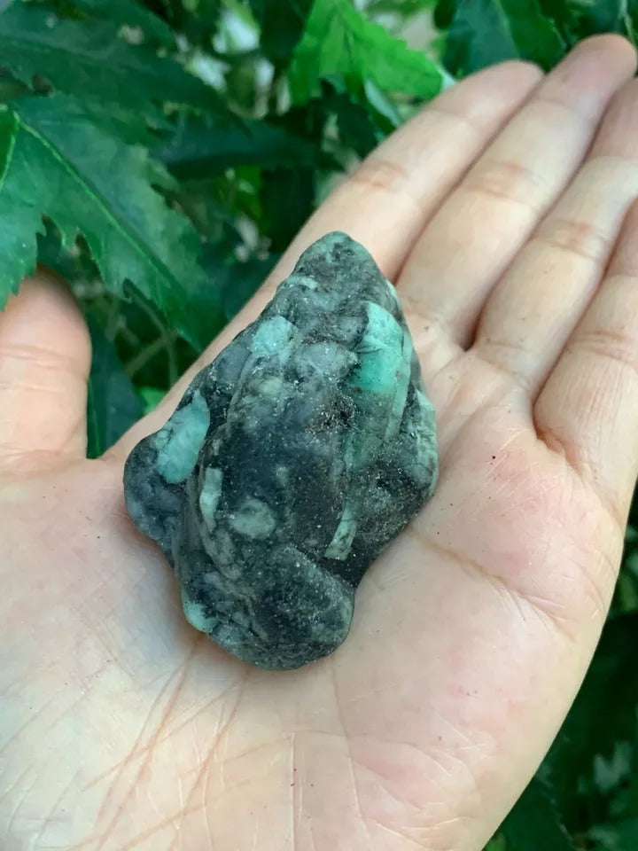 Emerald Rough Stones, 1 - 2 Inch Raw Emerald Natural Stone, Pick How Many