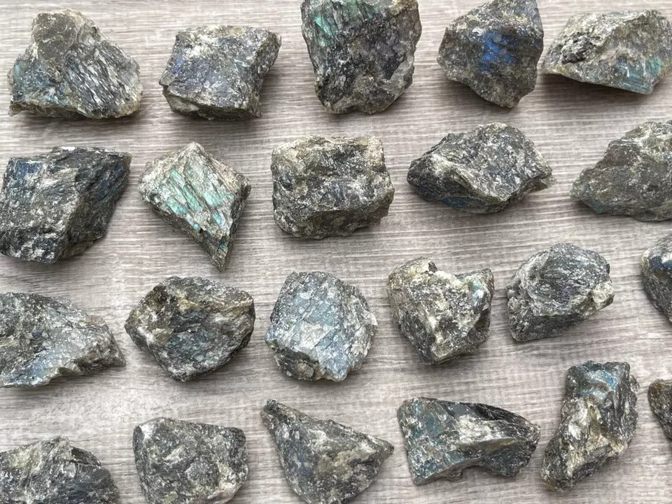 Grade A++ Labradorite Raw Natural Stone, 1.25-2" Rough Labradorite,Wholesale Lot