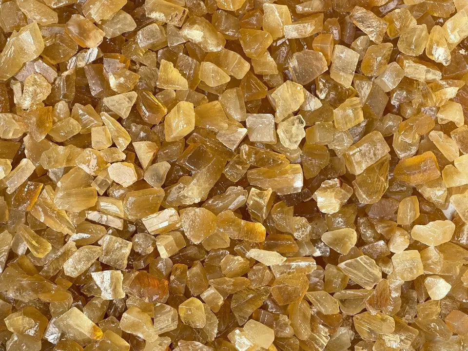 Small Citrine Calcite Rough Stones, 0.5-1.25" Raw Mini Calcite Honey, Bulk Lot