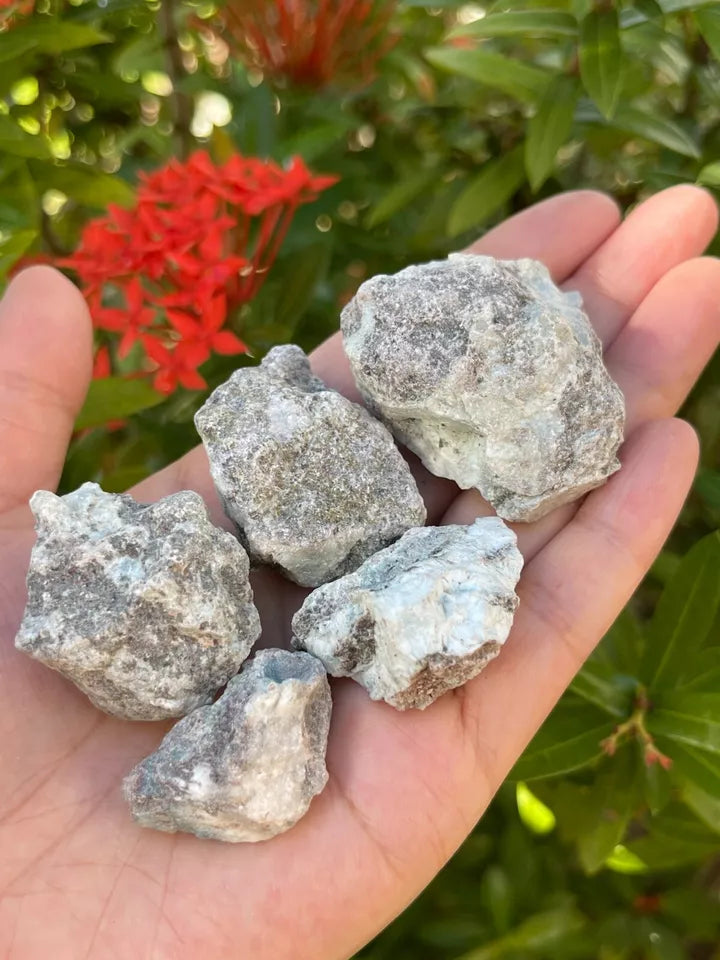 Larimar Rough Natural Stones, 1.5-2.5" Raw Larimar, Rough Larimar, Wholesale Lot