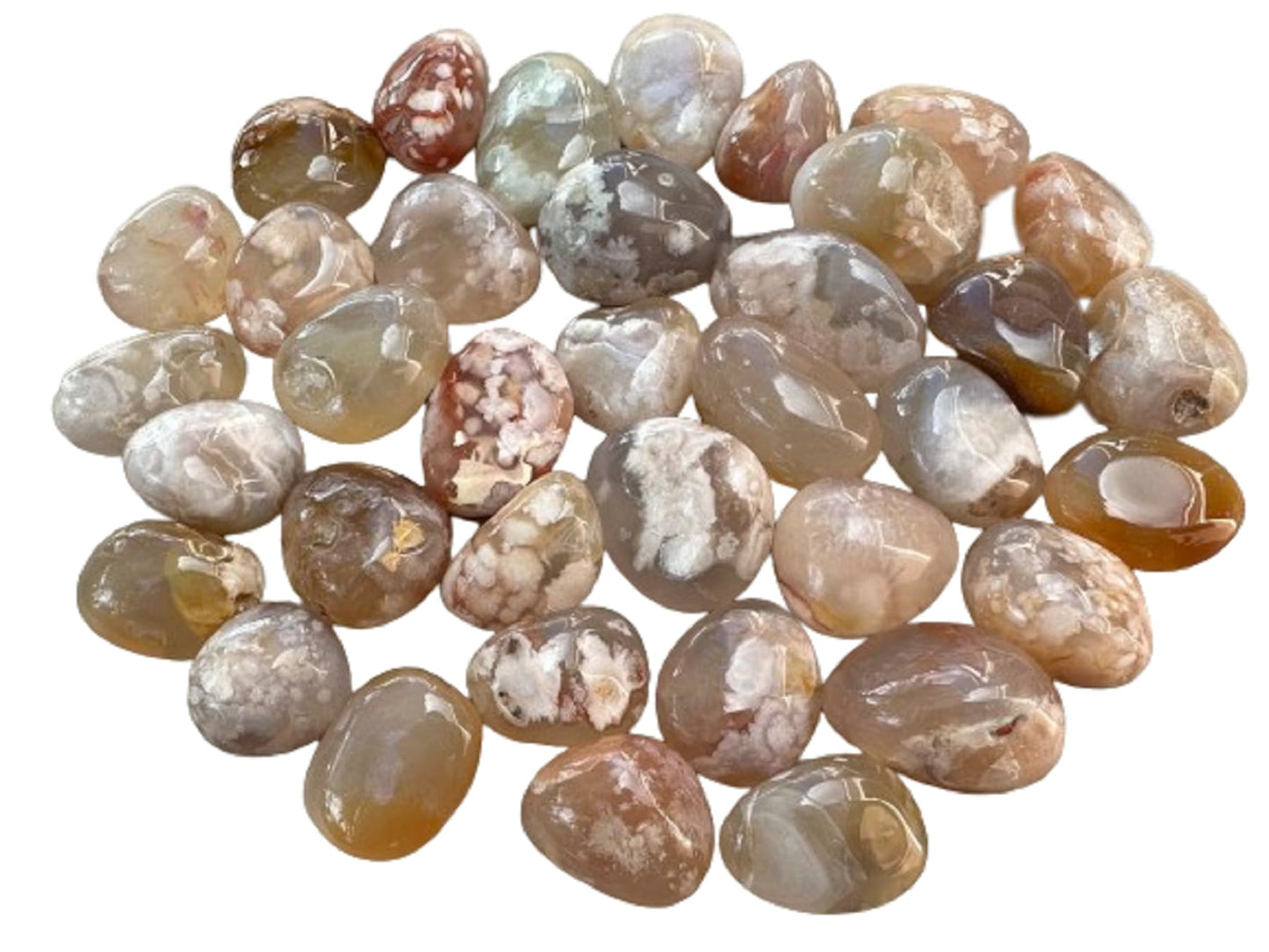 5 Pieces Tumbled Stones, Choose From 69 Typle Gemstones, Polished Stones