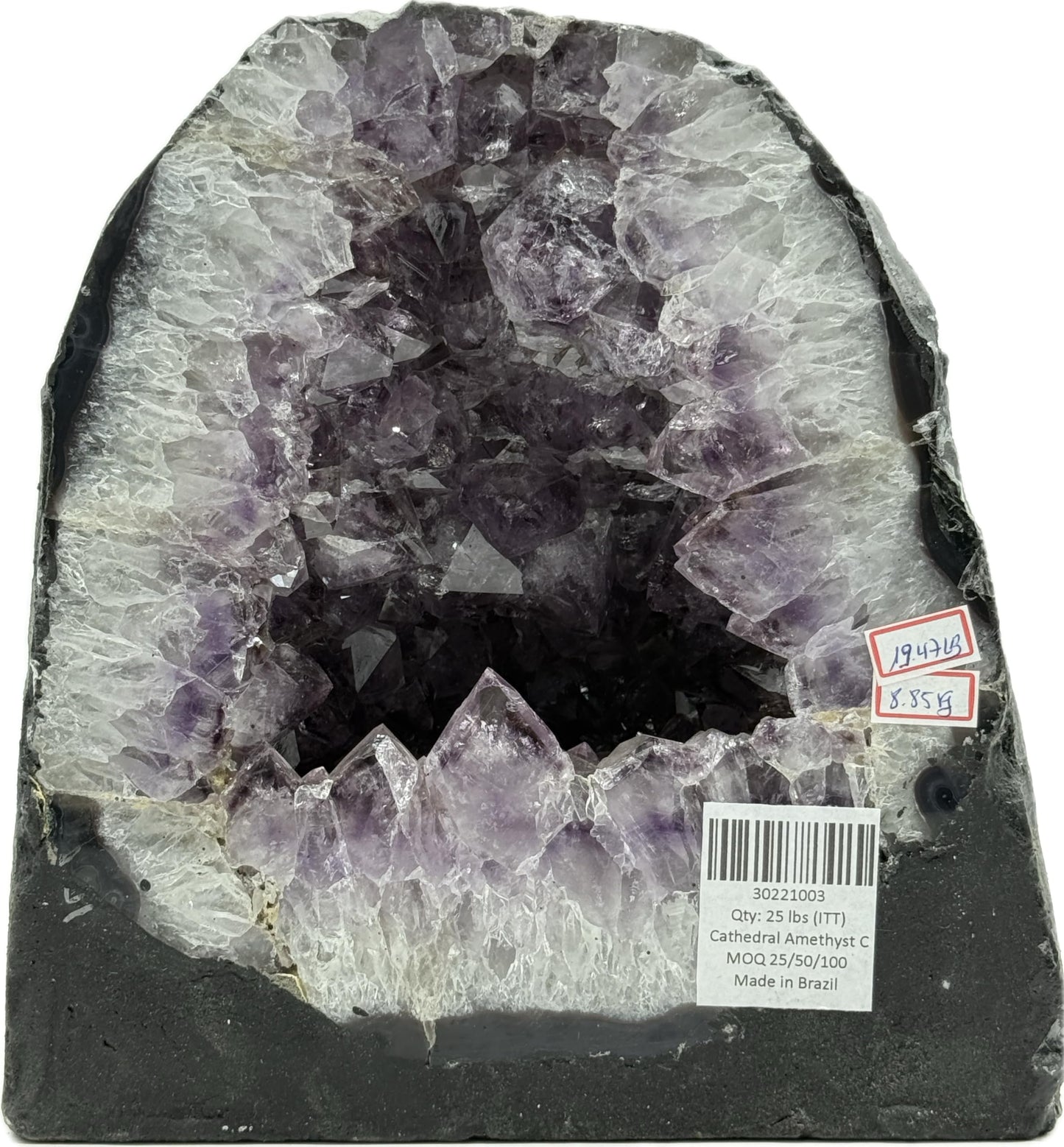 Amethyst Cathedral • Natural Brazilian Geode • Large Standing Crystal