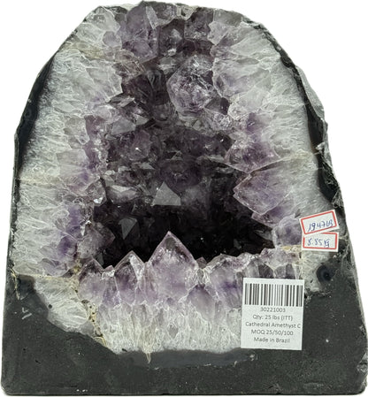 Amethyst Cathedral • Natural Brazilian Geode • Large Standing Crystal
