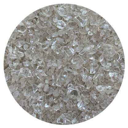 Clear Quartz Semi Tumbled Gemstone Mini Chips 5 - 10 mm, Wholesale Bulk Lot