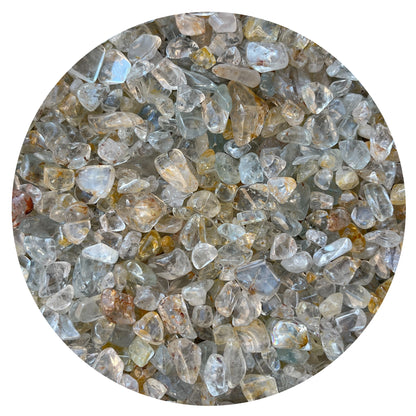 Grade A++ Lemon Topaz Semi Tumbled Gemstone Chips 5-20 mm, Wholesale Bulk Lot